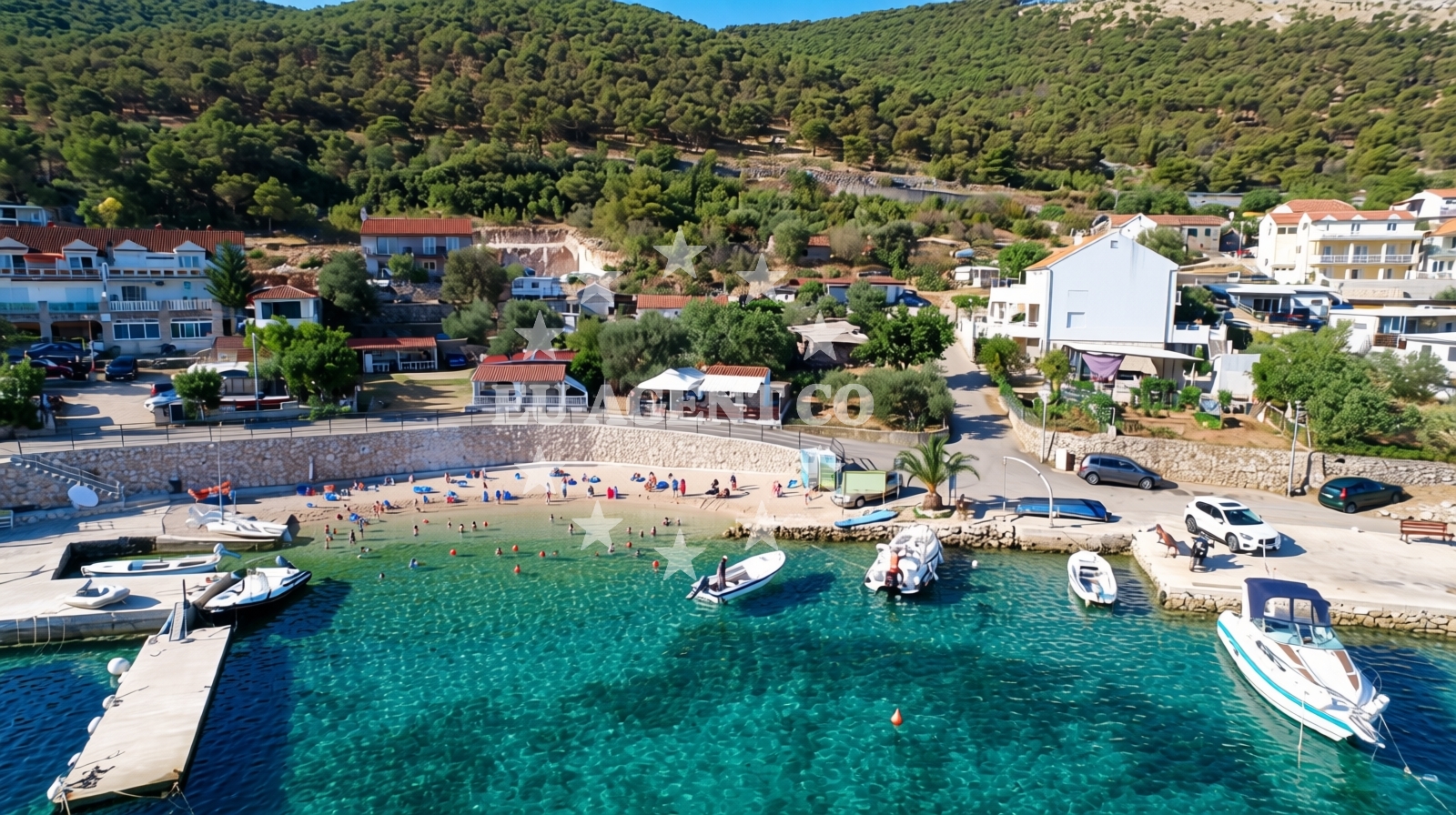 Overview of Legend beach in Donji Banovci 157, Grebaštica