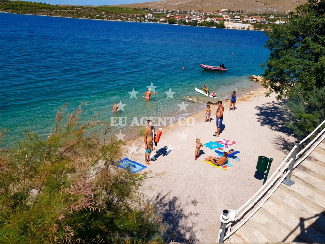 Sea and coastal view of Legend beach in Donji Banovci 157, Grebaštica