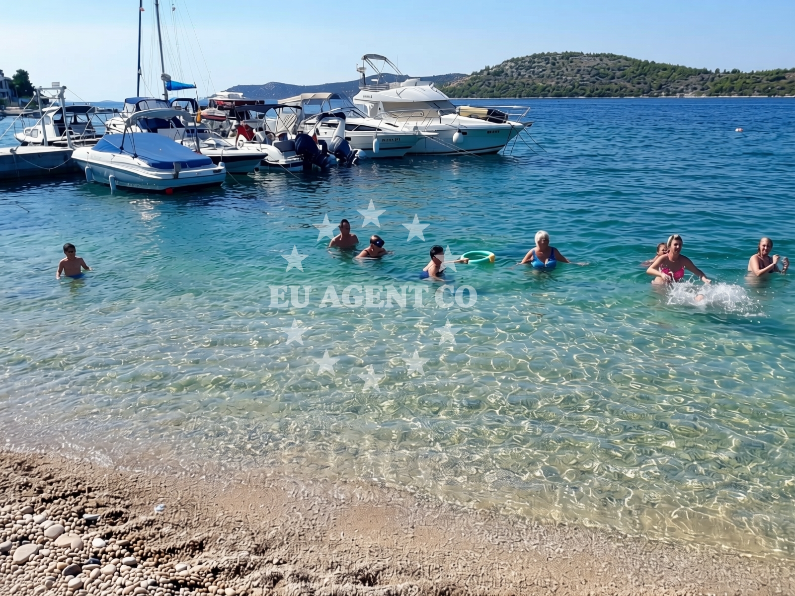 Beach facilities and surroundings at Legend beach in Donji Banovci 157, Grebaštica
