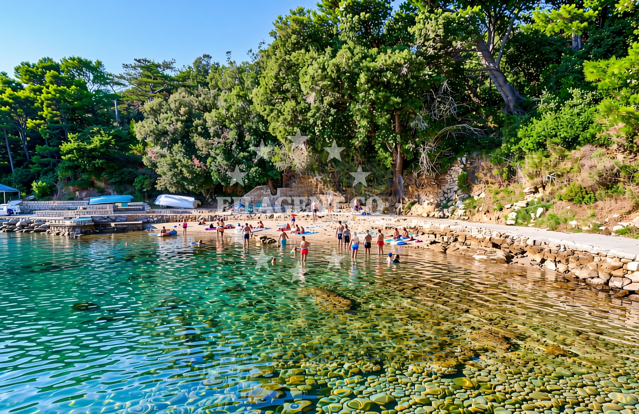 Additional view of Lescur beach in Lopar 30 A, Lopar