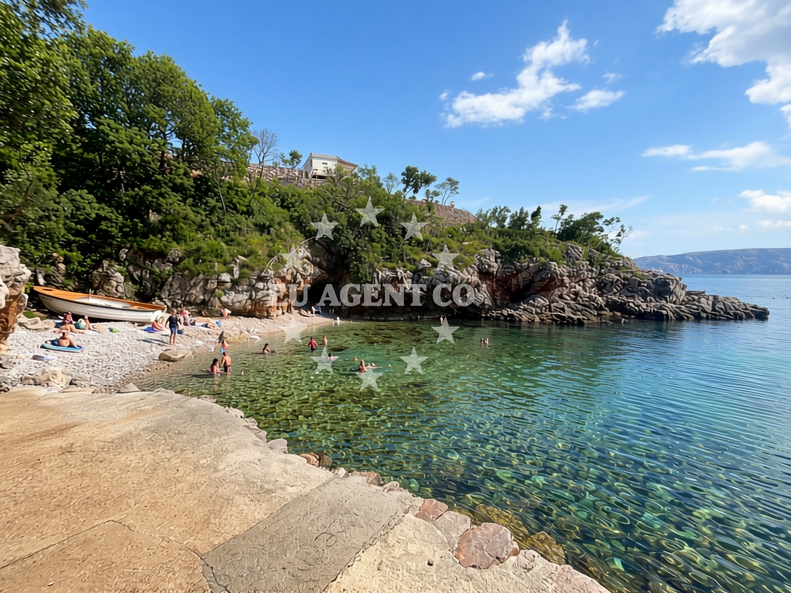 Overview of Leso Beach in BUNICA 26, Senj