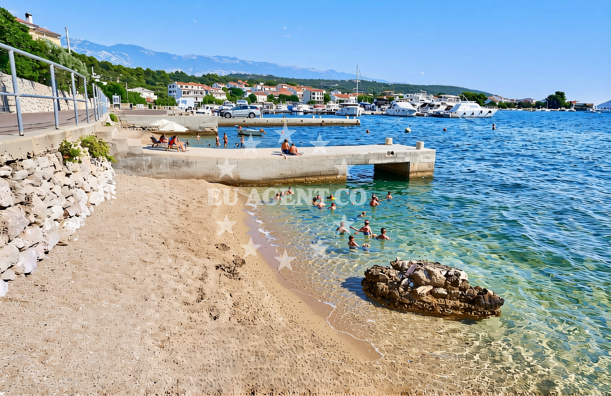 Additional view of Leut, Barbat na Rabu (Rab) Beach in Leut