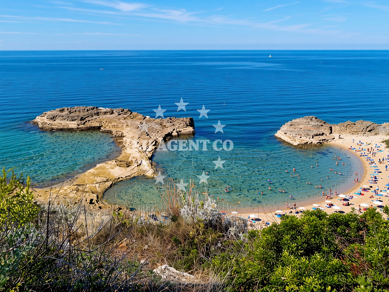 Overview of Lighthouse beach in Verudella 31, Pula
