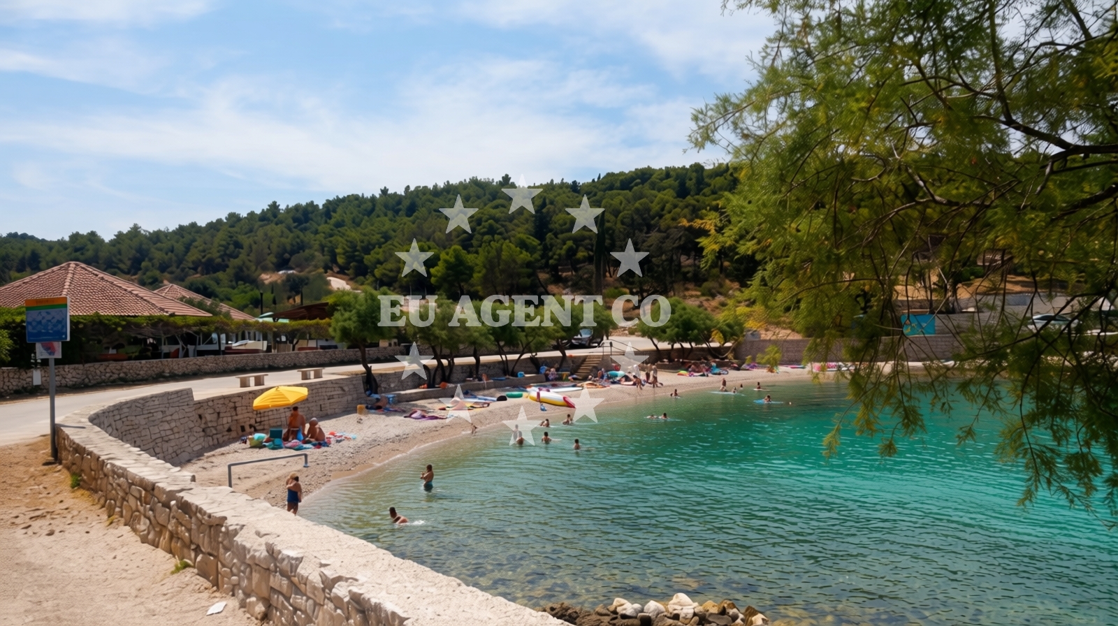 Sea and coastal view of Likva beach in Braće Ivanović Valerijev 17, Sutivan