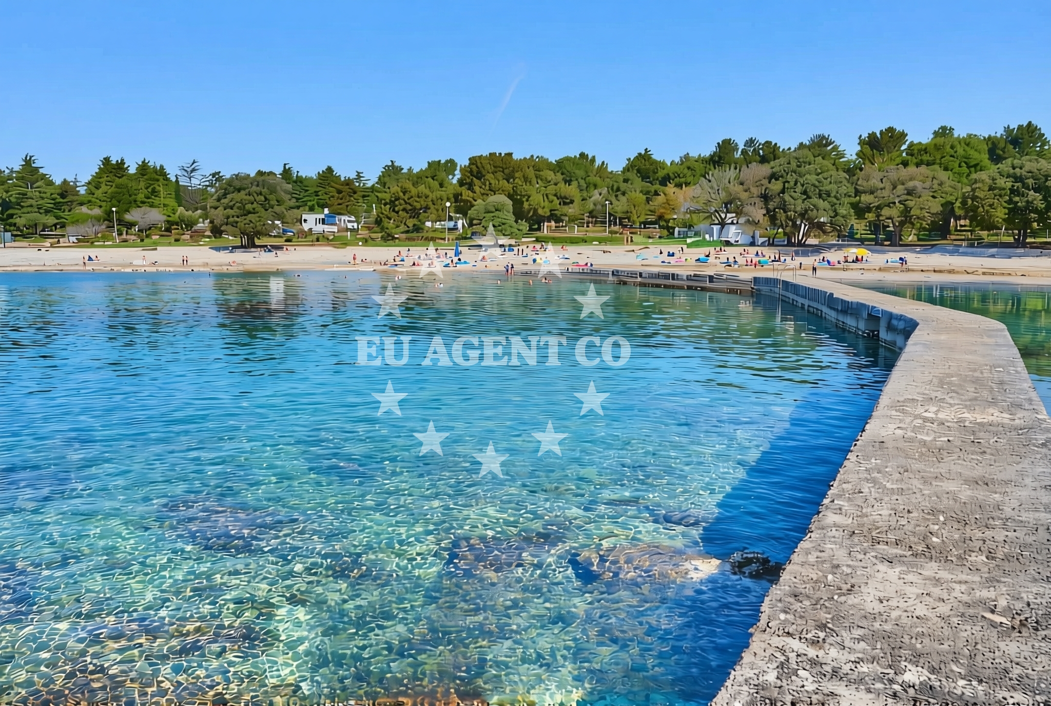 Additional view of Lim beach in Koversada 1, Vrsar