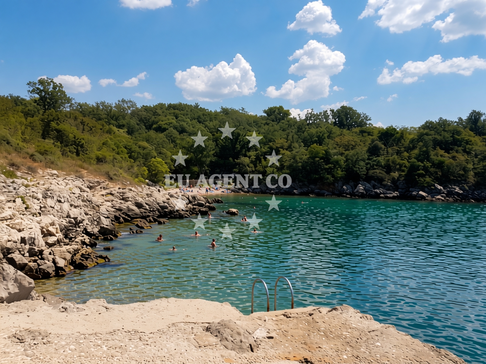 Sea and coastal view of Linardici beach in Milohnići 62a, Milohnići