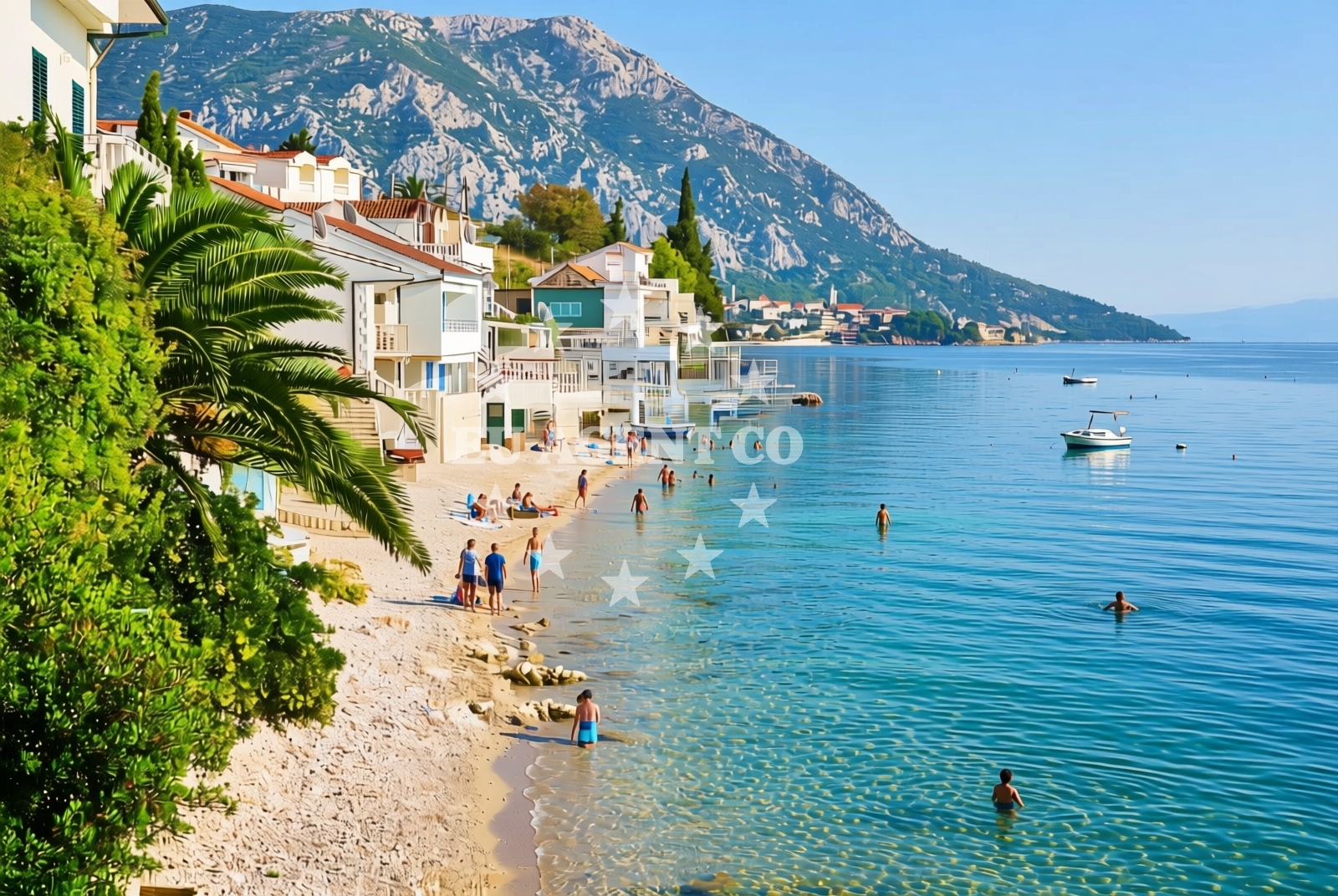 Overview of Litnoga, Brist Beach in Litnoga