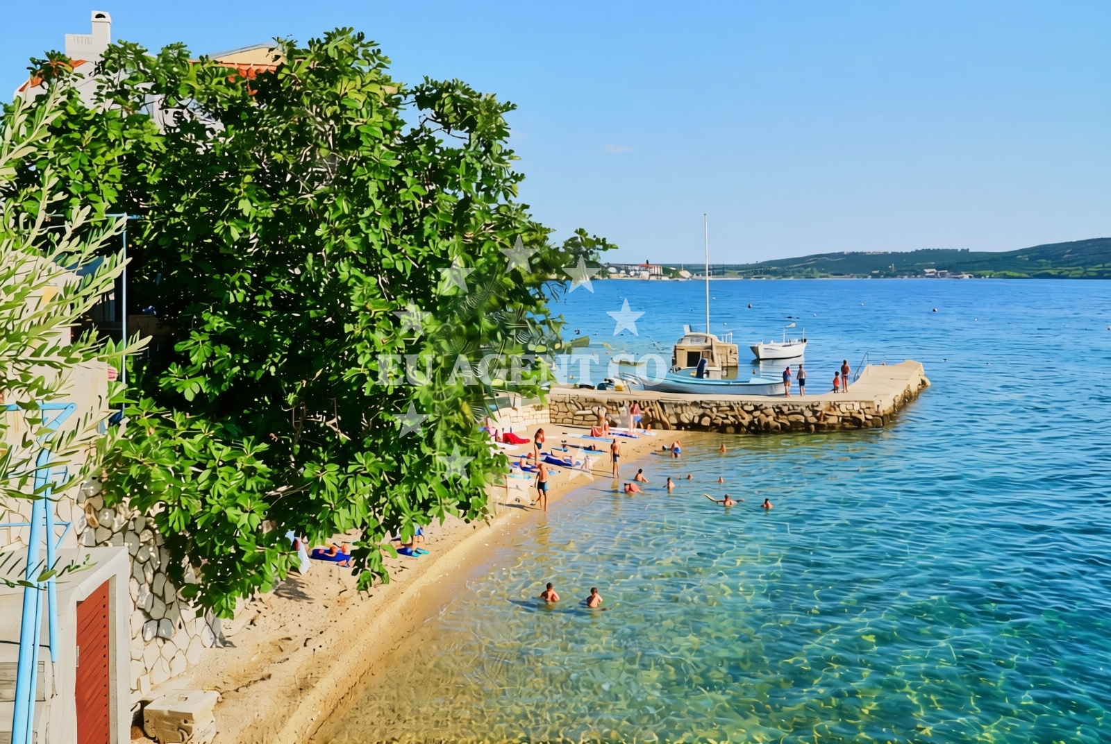 Overview of Livić, Stara Novalja (Pag) Beach in Livić