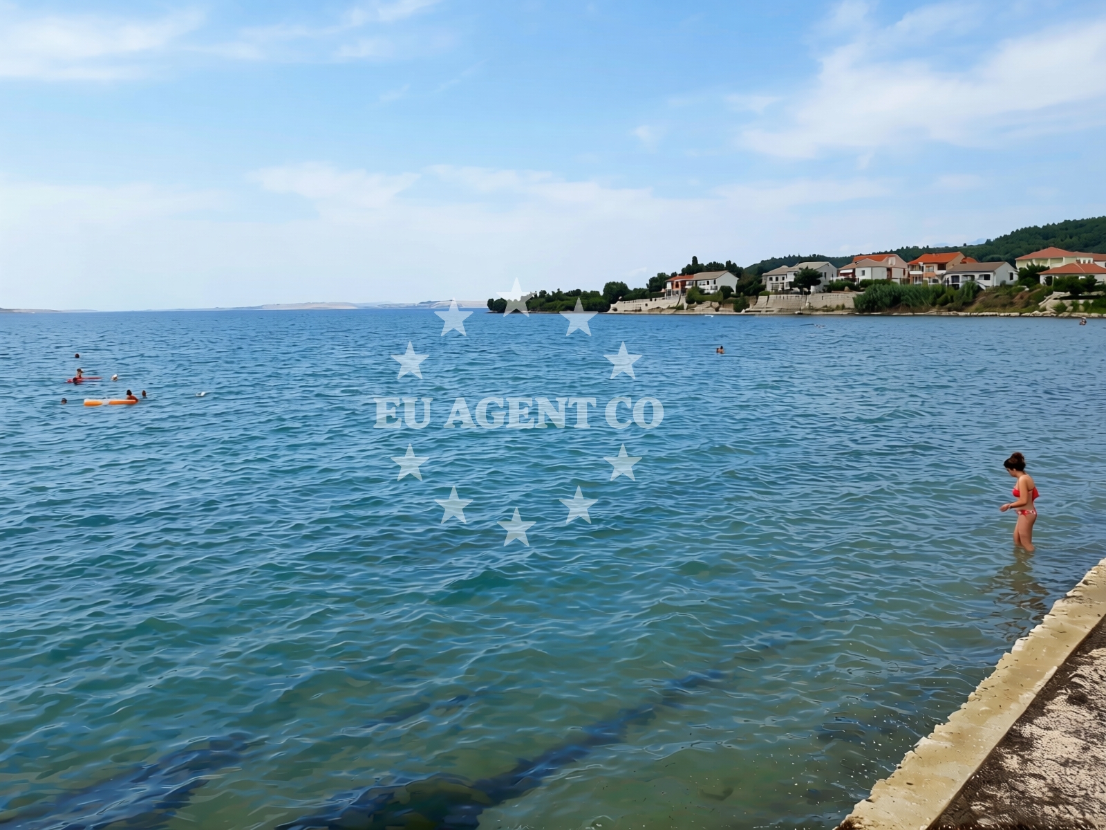 Beach facilities and surroundings at Ljubac beach II in Ljubac 154, Ljubač