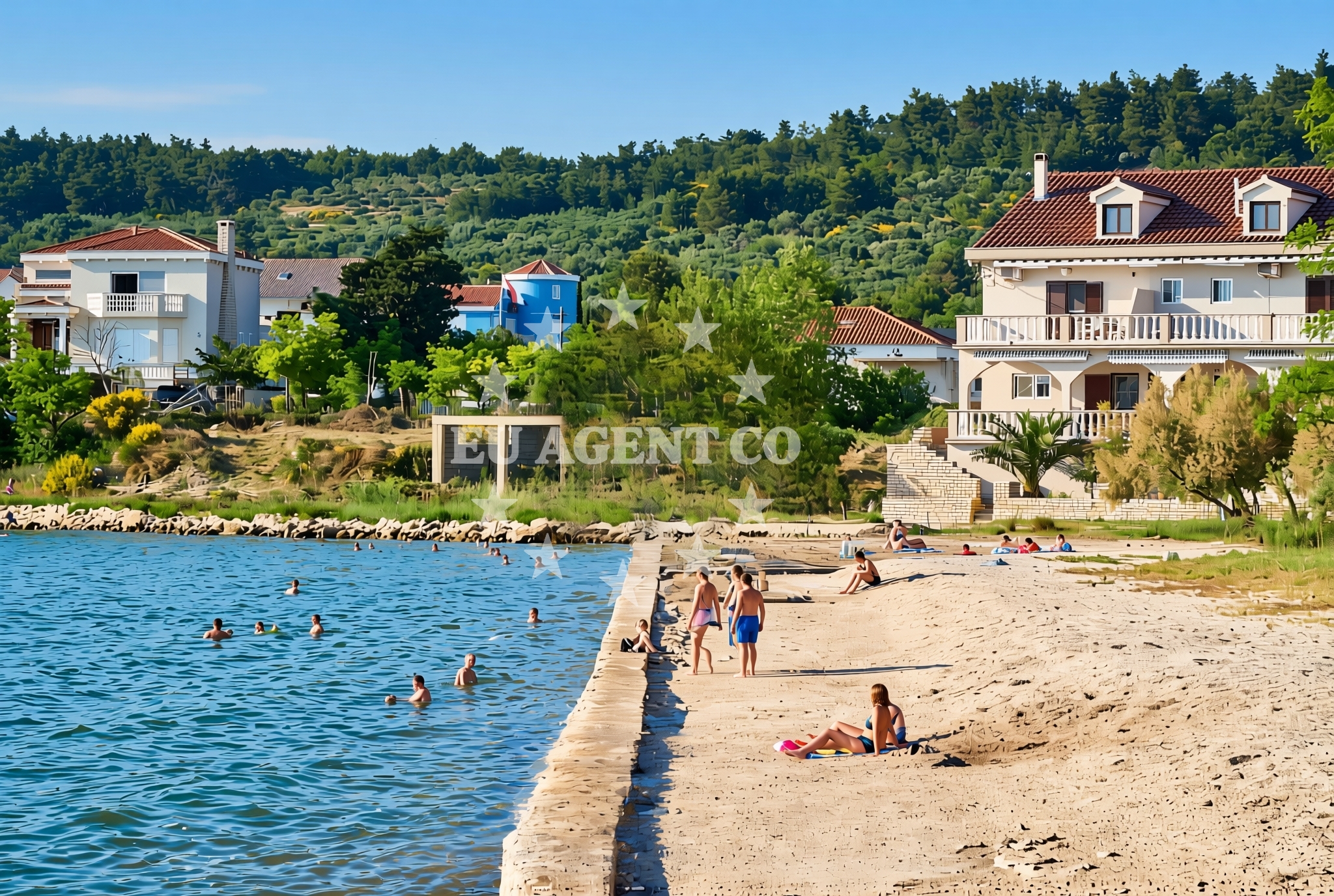 Additional view of Ljubac beach II in Ljubac 154, Ljubač