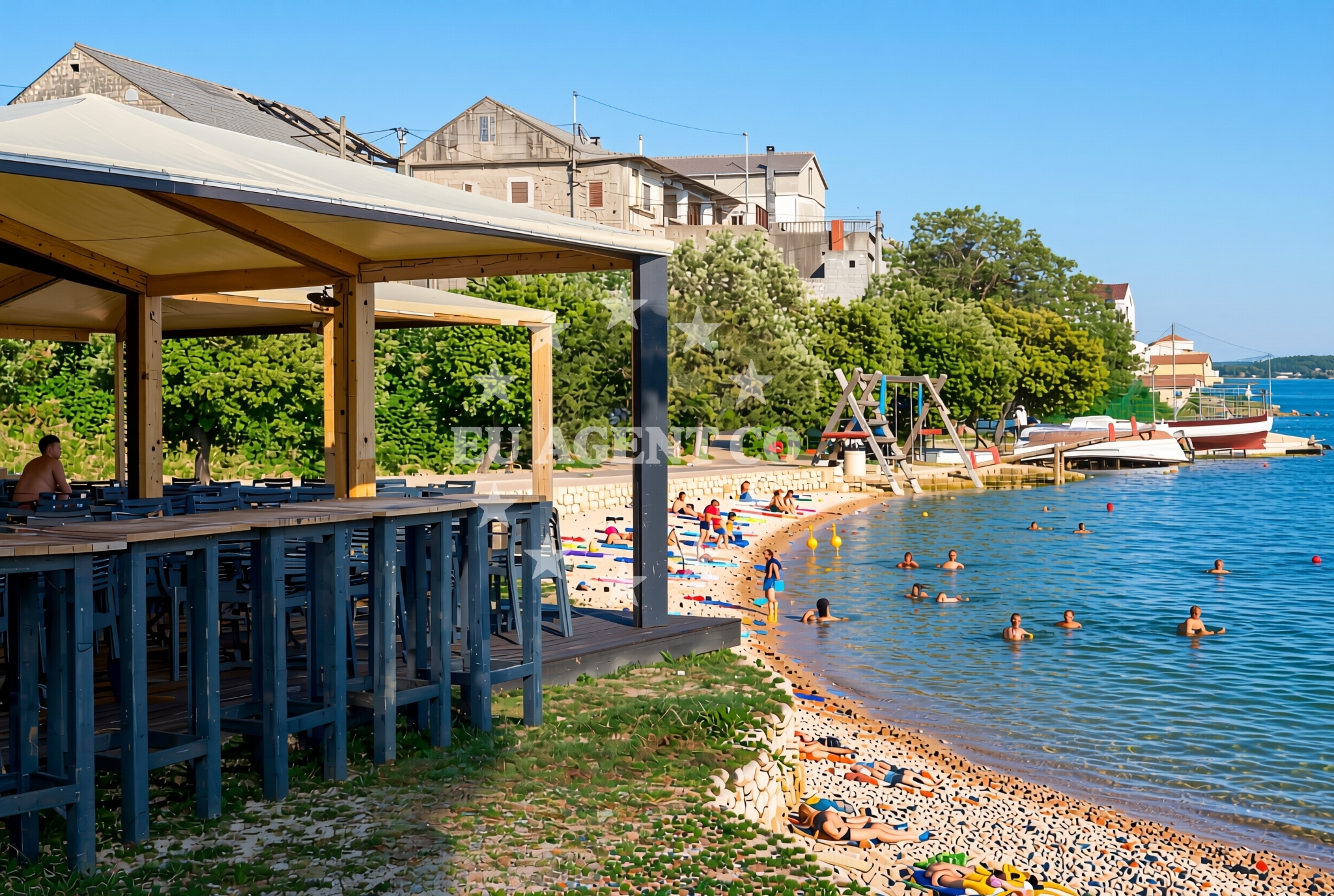 Additional view of Ljubac beach II in Ljubac 154, Ljubač