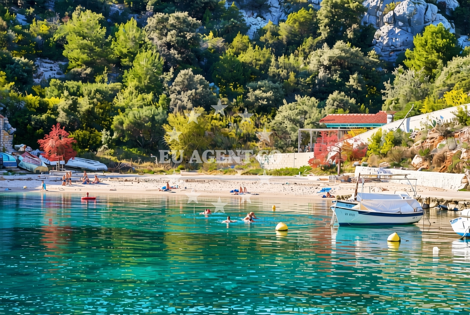 Sea and coastal view of Ljubljeva, Ljubljeva Beach in Ljubljeva