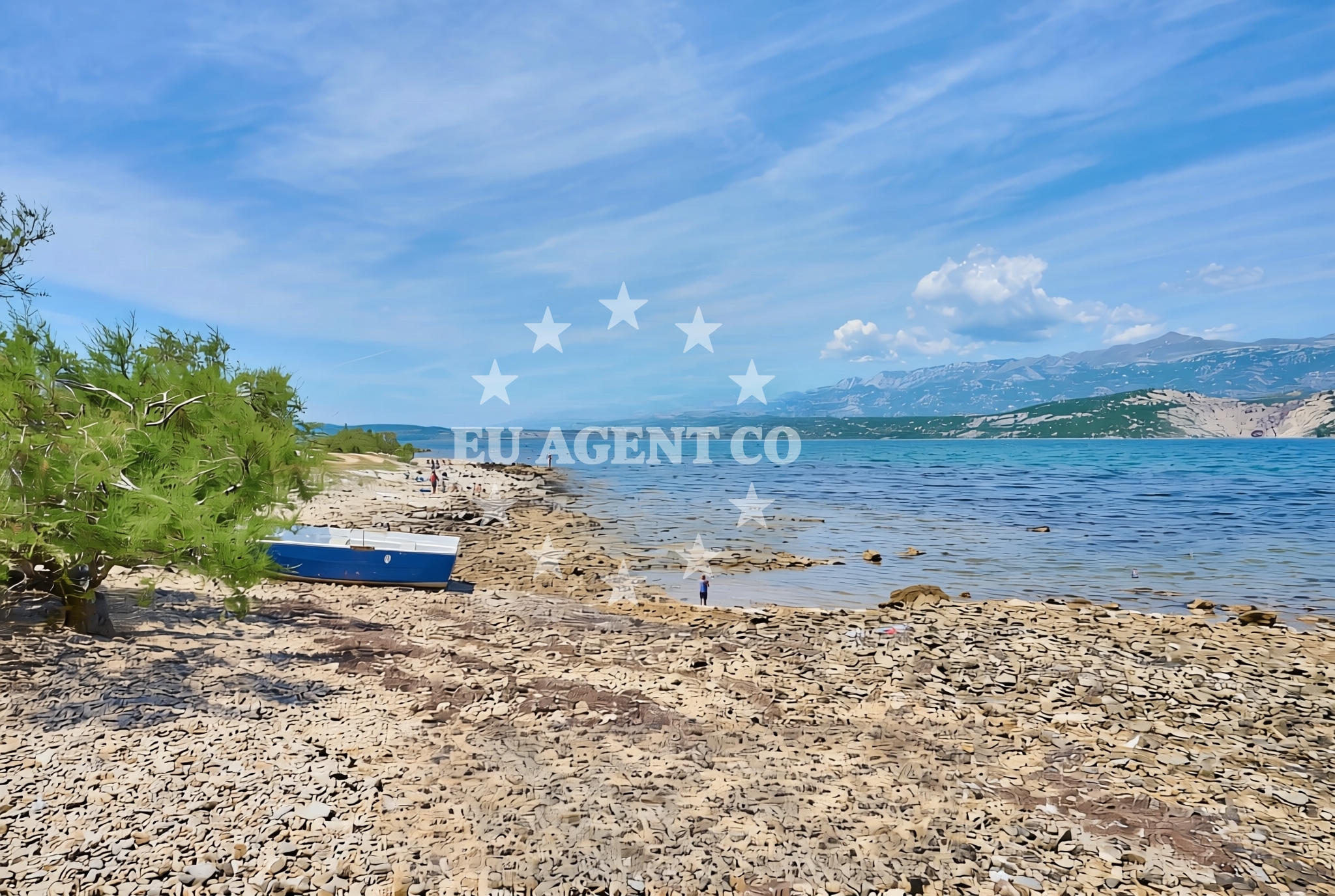 Beach facilities and surroundings at Ljubovič, Pridraga Beach in Ljubovič