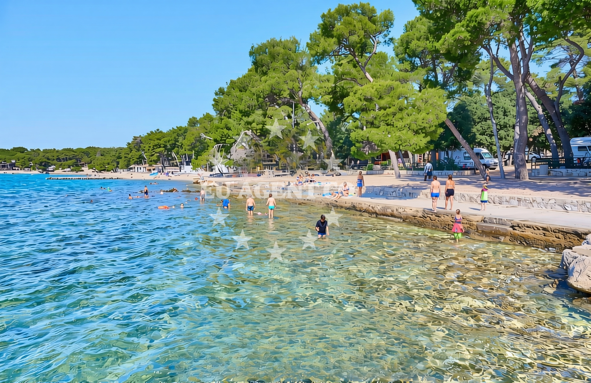 Additional view of Ljutić, Biograd na Moru Beach in Ljutić