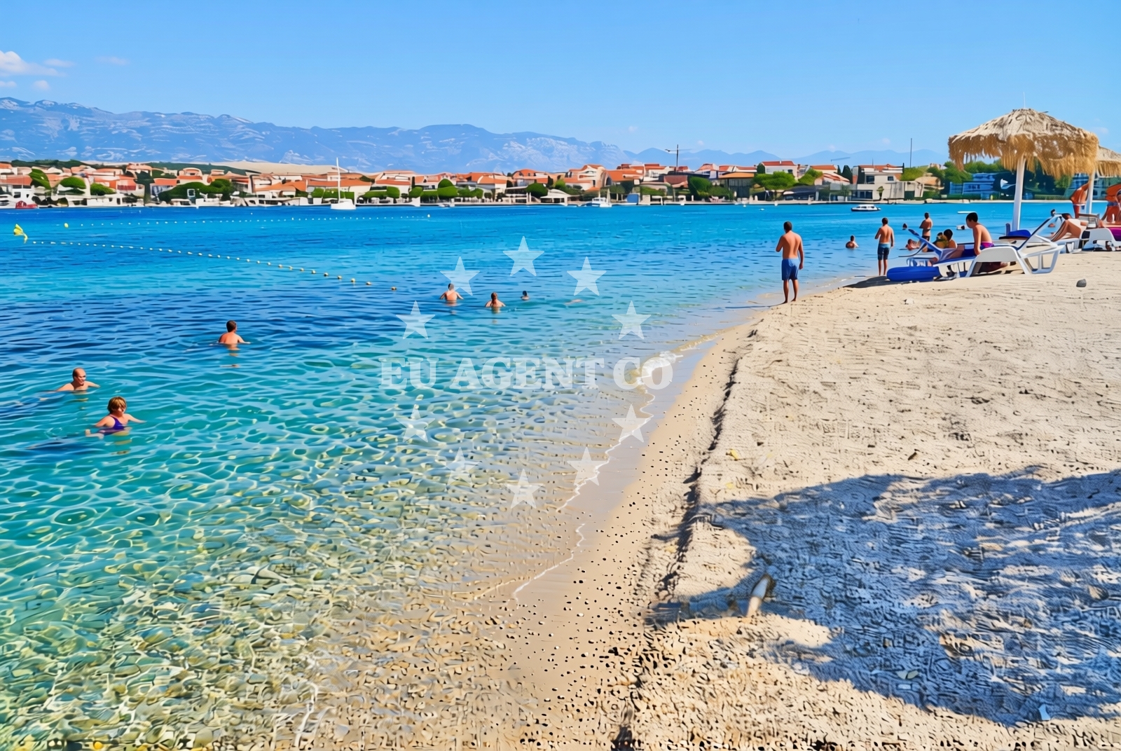 Overview of Lokunje, Novalja (Pag) Beach in Lokunje