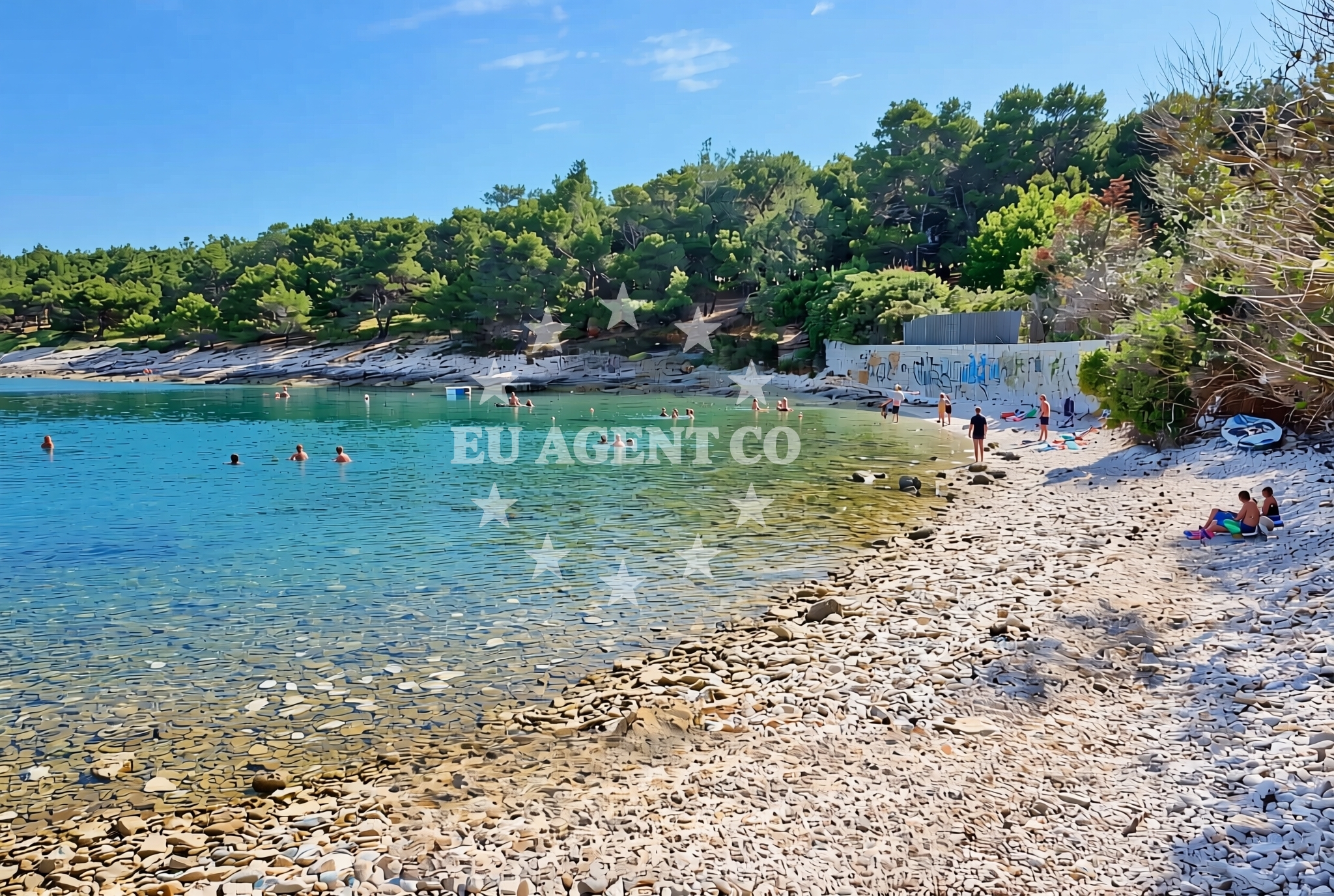 Additional view of Lokva beach in 218 Selo 1, Premantura