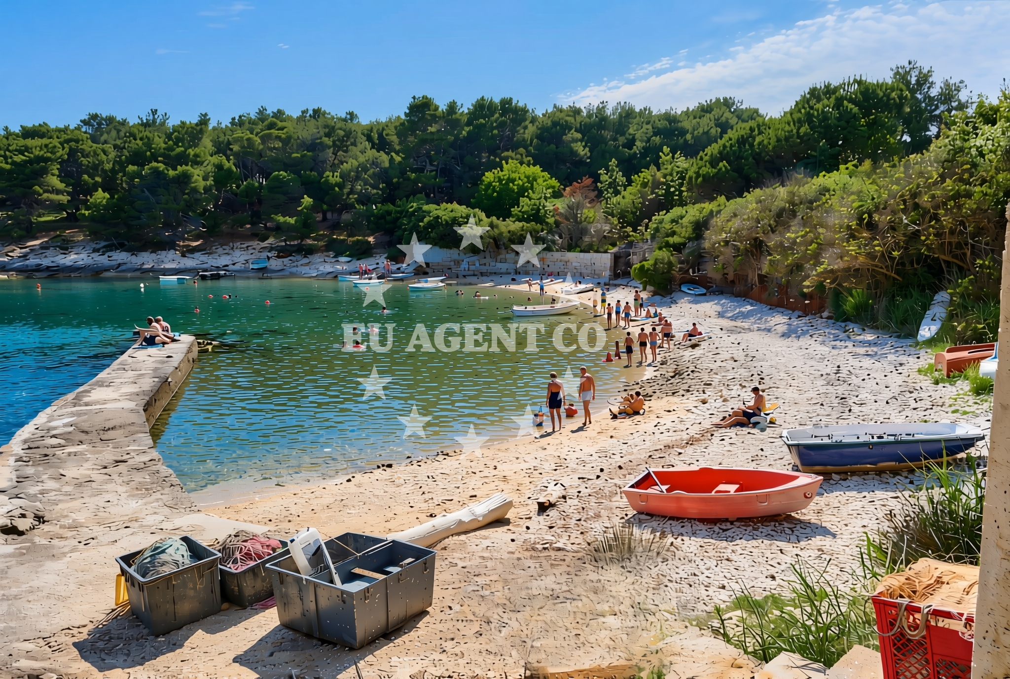 Additional view of Lokva beach in 218 Selo 1, Premantura
