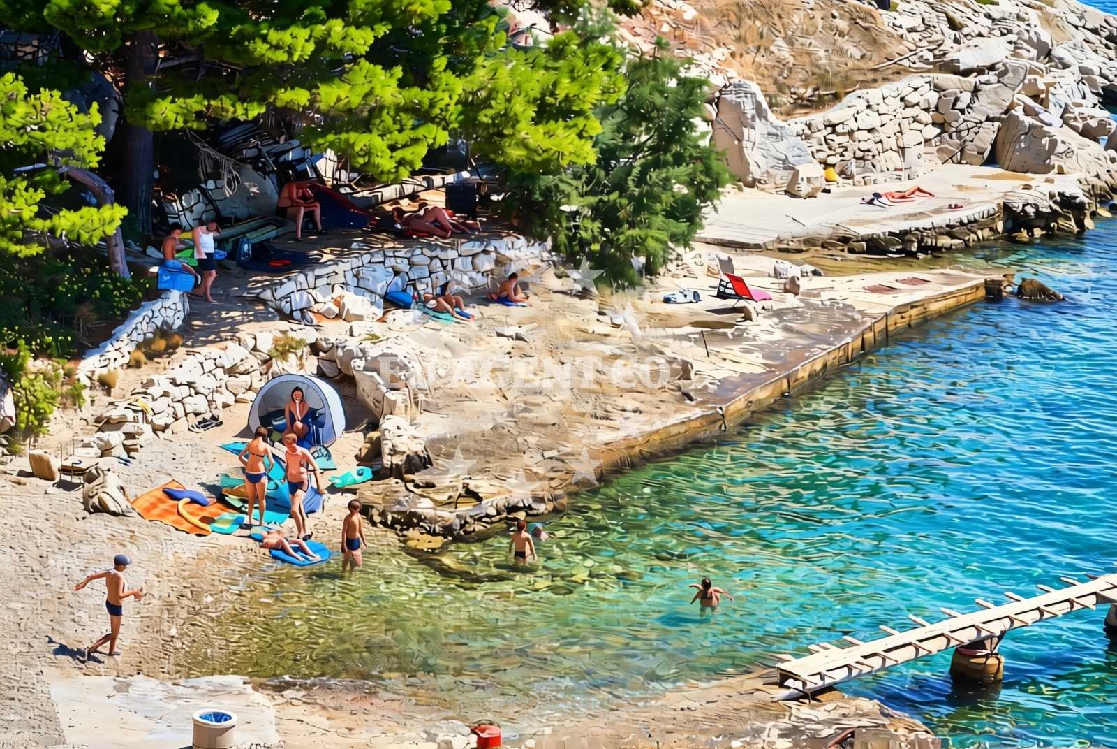 Additional view of Lokva beach in Vojskovo 12, Lokva Rogoznica