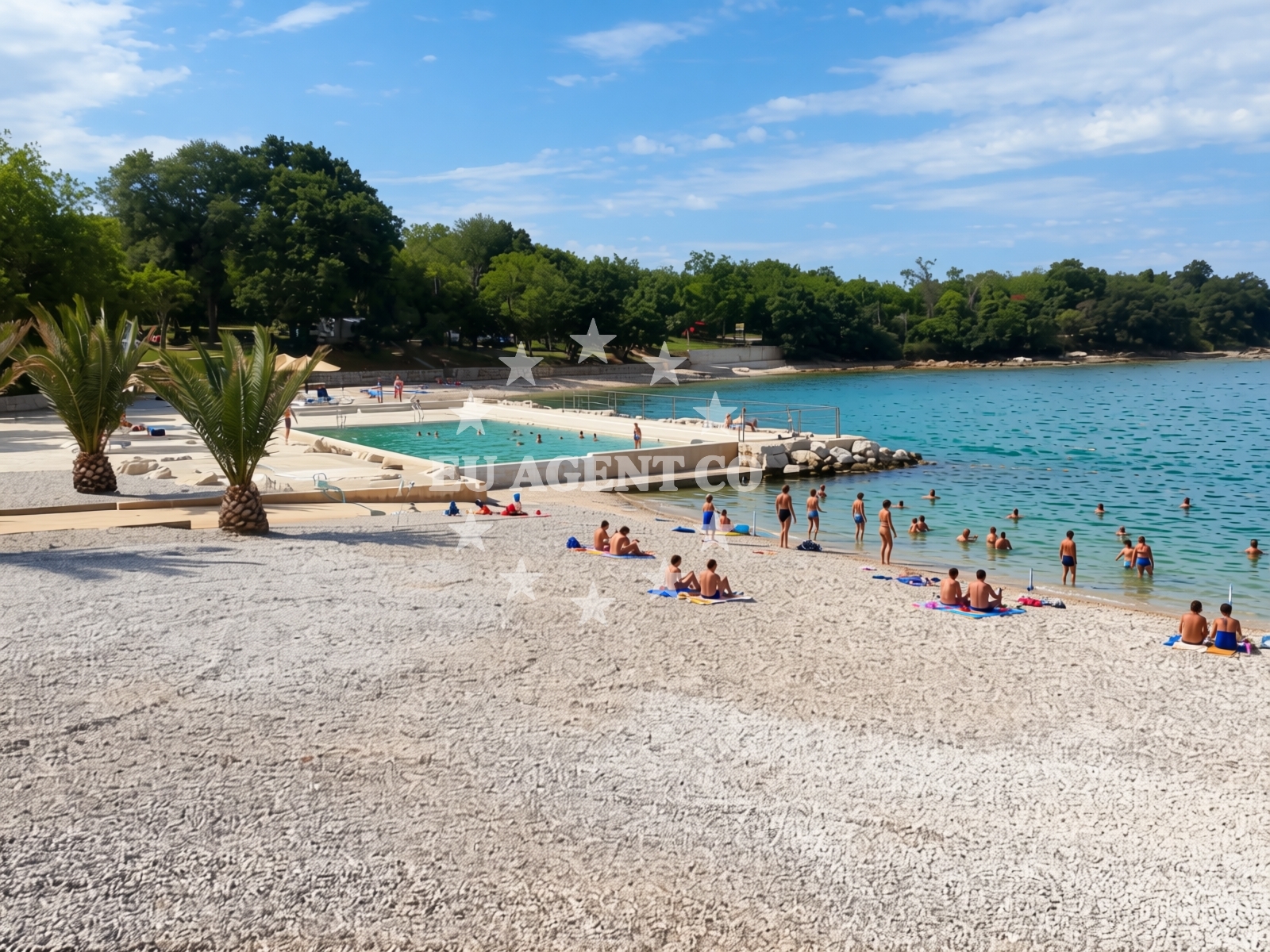 Additional view of Lokvina beach in Mareda bb, Novigrad Istria