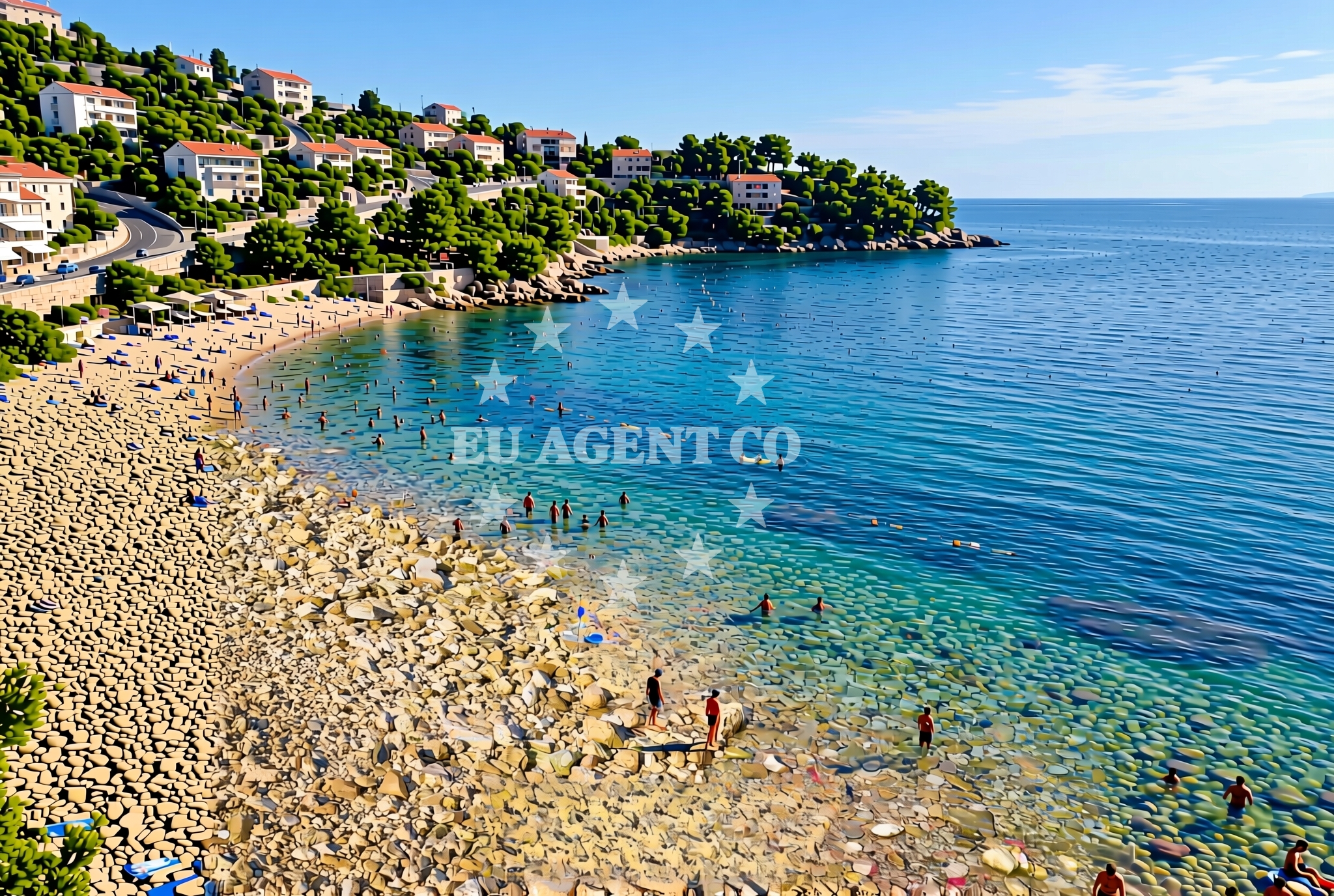 Additional view of Lokvina beach in Mareda bb, Novigrad Istria