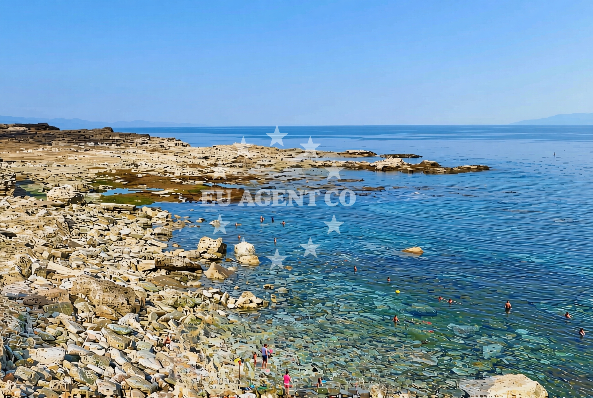 Overview of Lokvina (dog beach), Mareda Beach in Lokvina (plaža za pse)