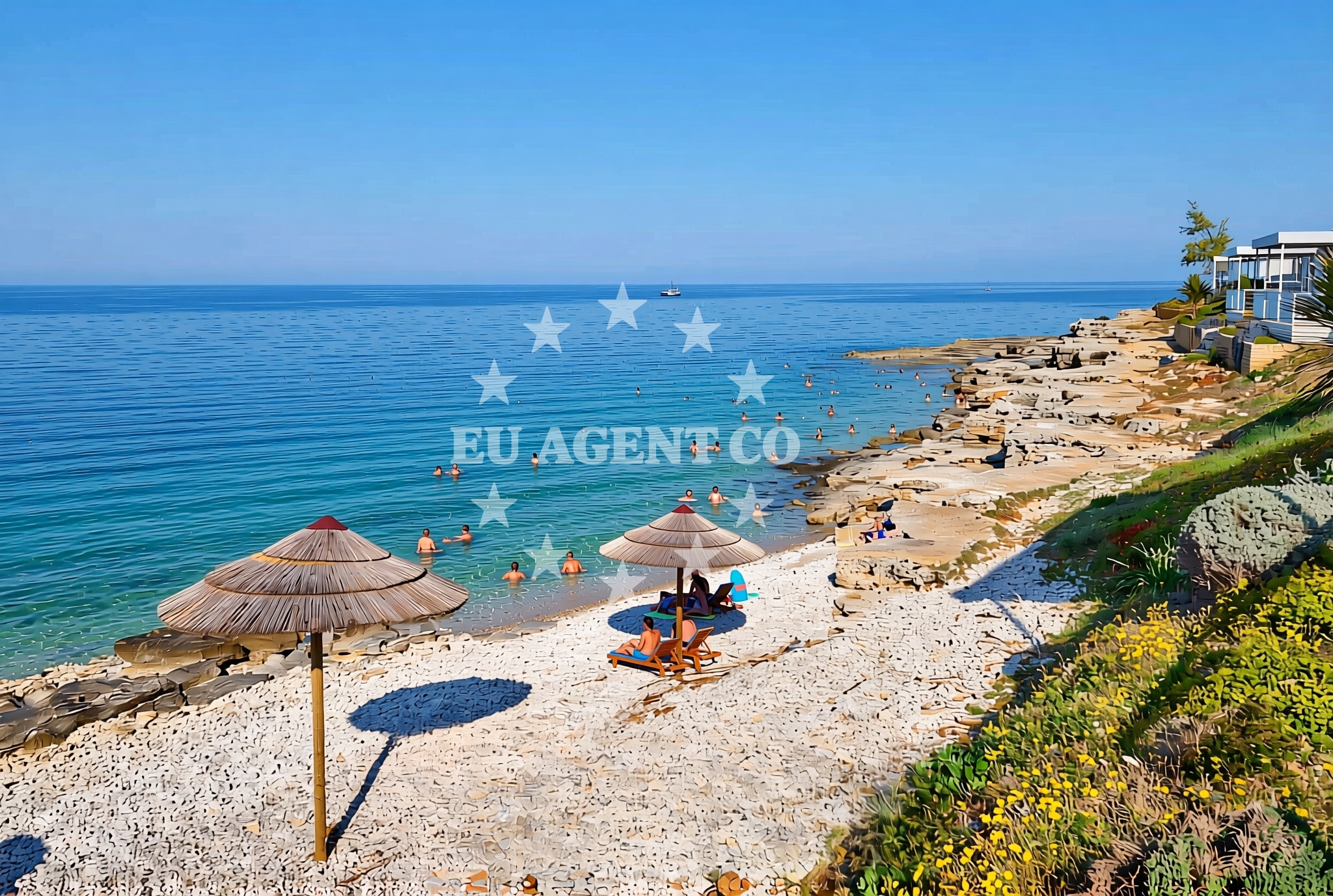 Sea and coastal view of Lokvina sjever, Mareda Beach in Lokvina sjever