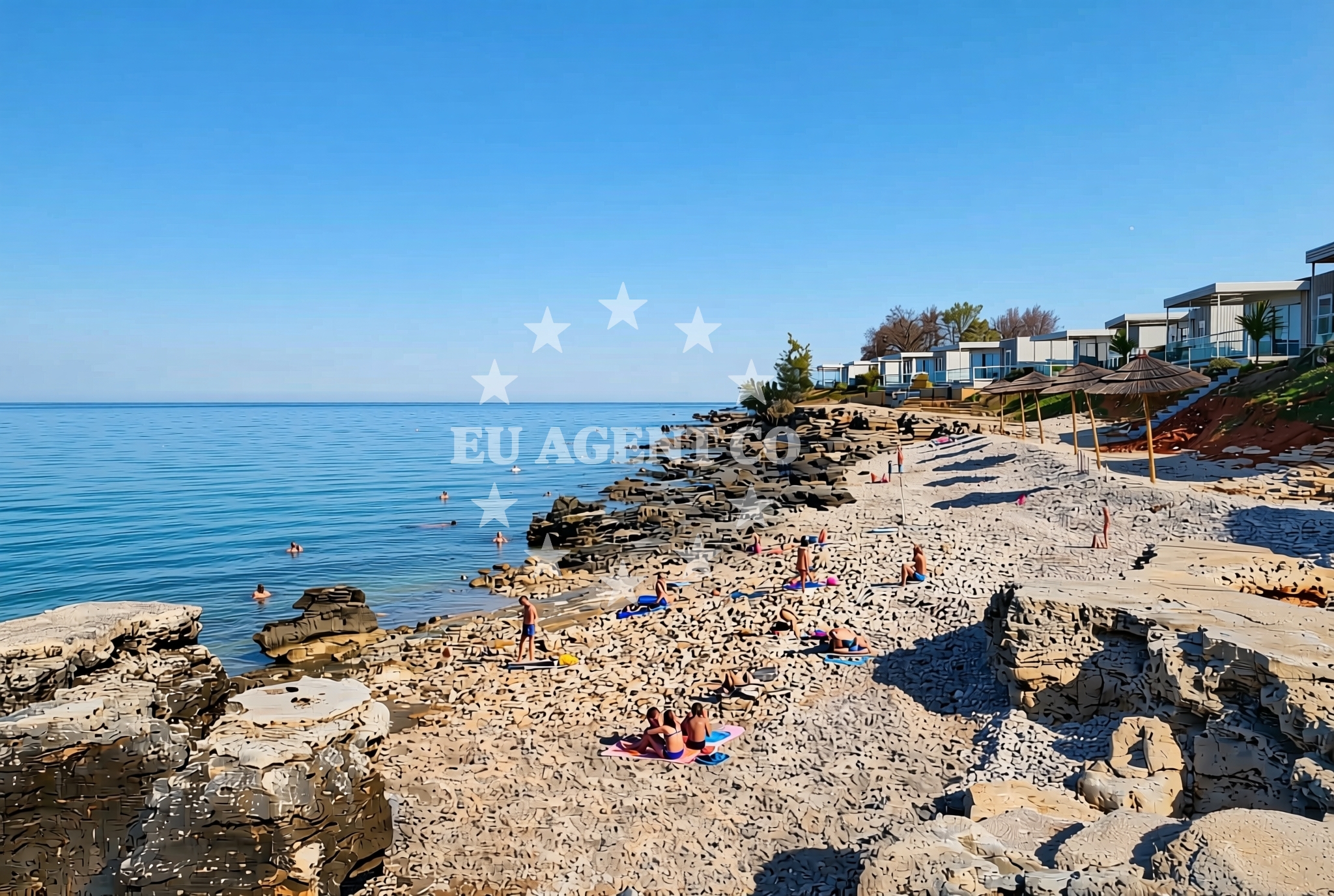 Beach facilities and surroundings at Lokvina sjever, Mareda Beach in Lokvina sjever
