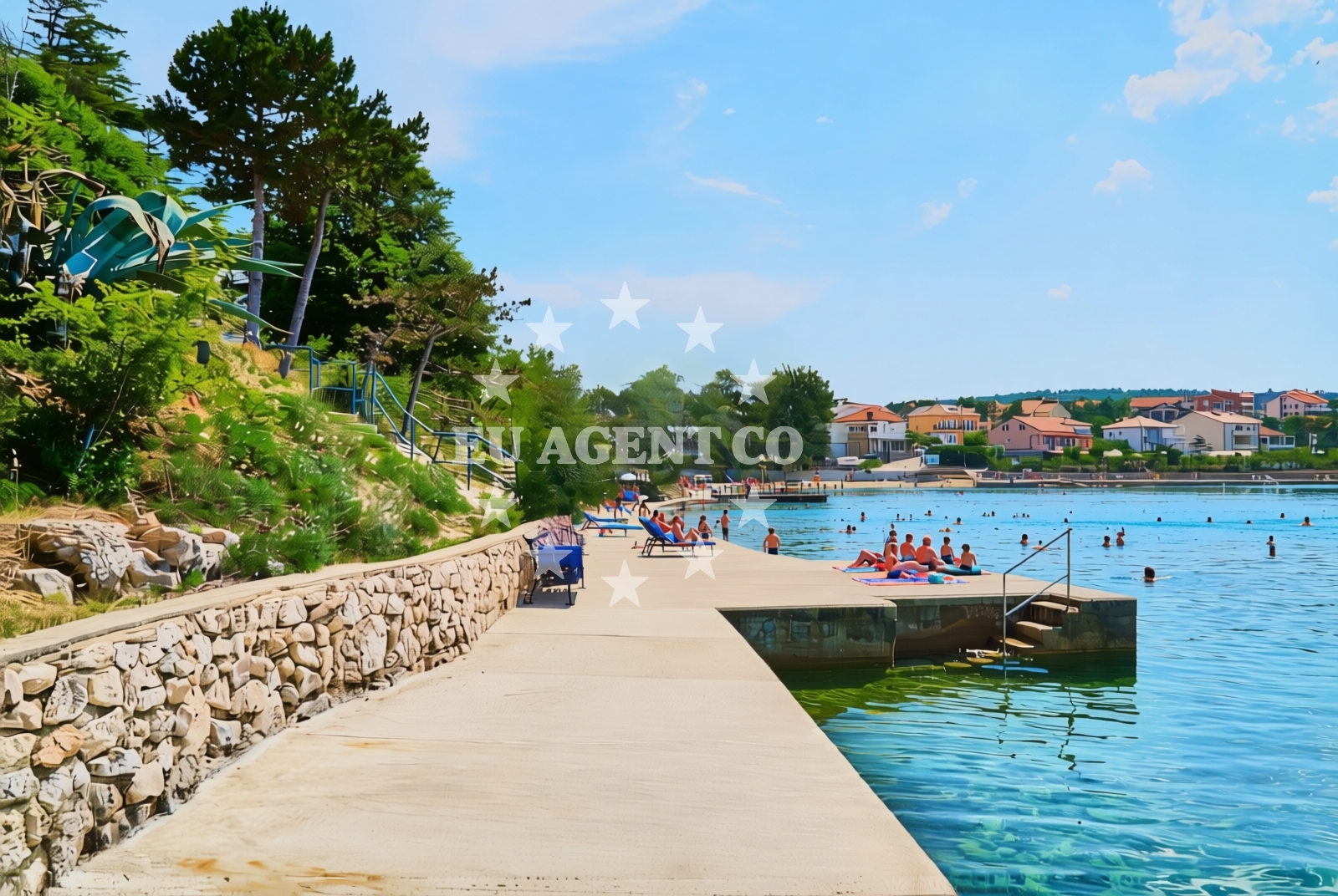 Additional view of Lokvišća jug, Šilo (Krk) Beach in Lokvišća jug