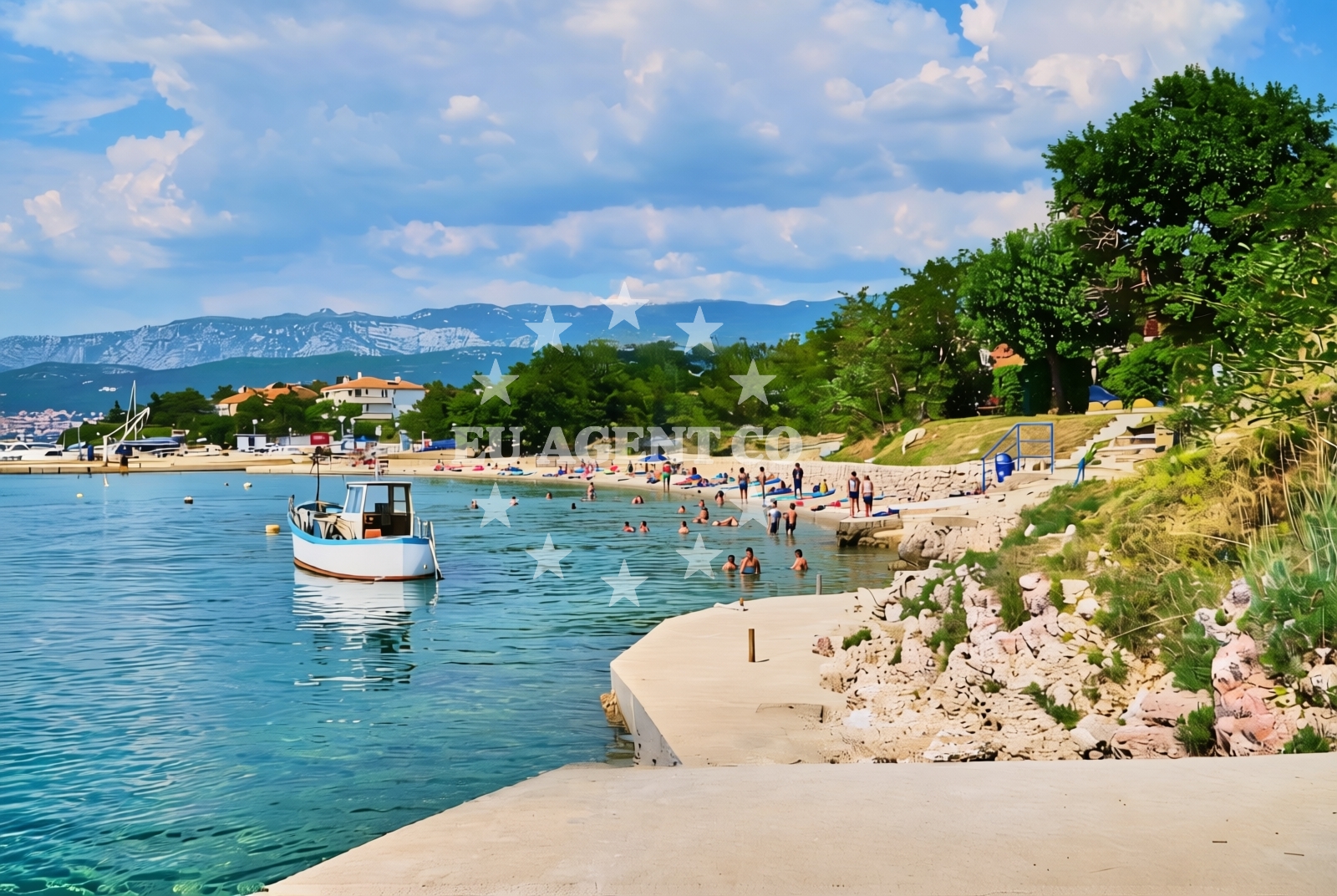 Additional view of Lokvišća jug, Šilo (Krk) Beach in Lokvišća jug