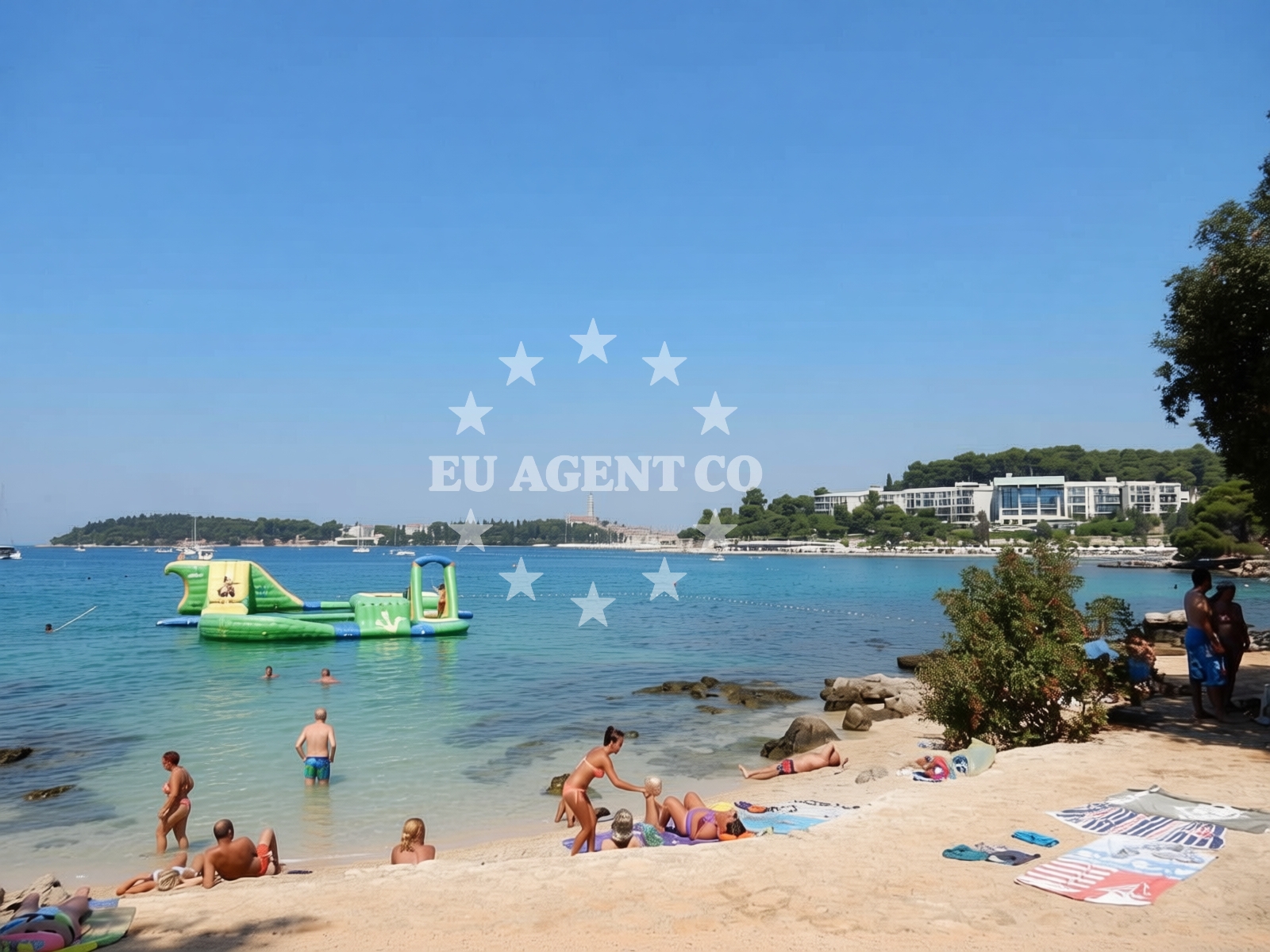 Shoreline and swimming area at Lone bay in A. Smareglia 1A, Rovinj
