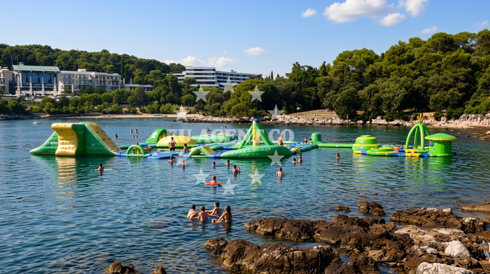 Beach facilities and surroundings at Lone bay in A. Smareglia 1A, Rovinj