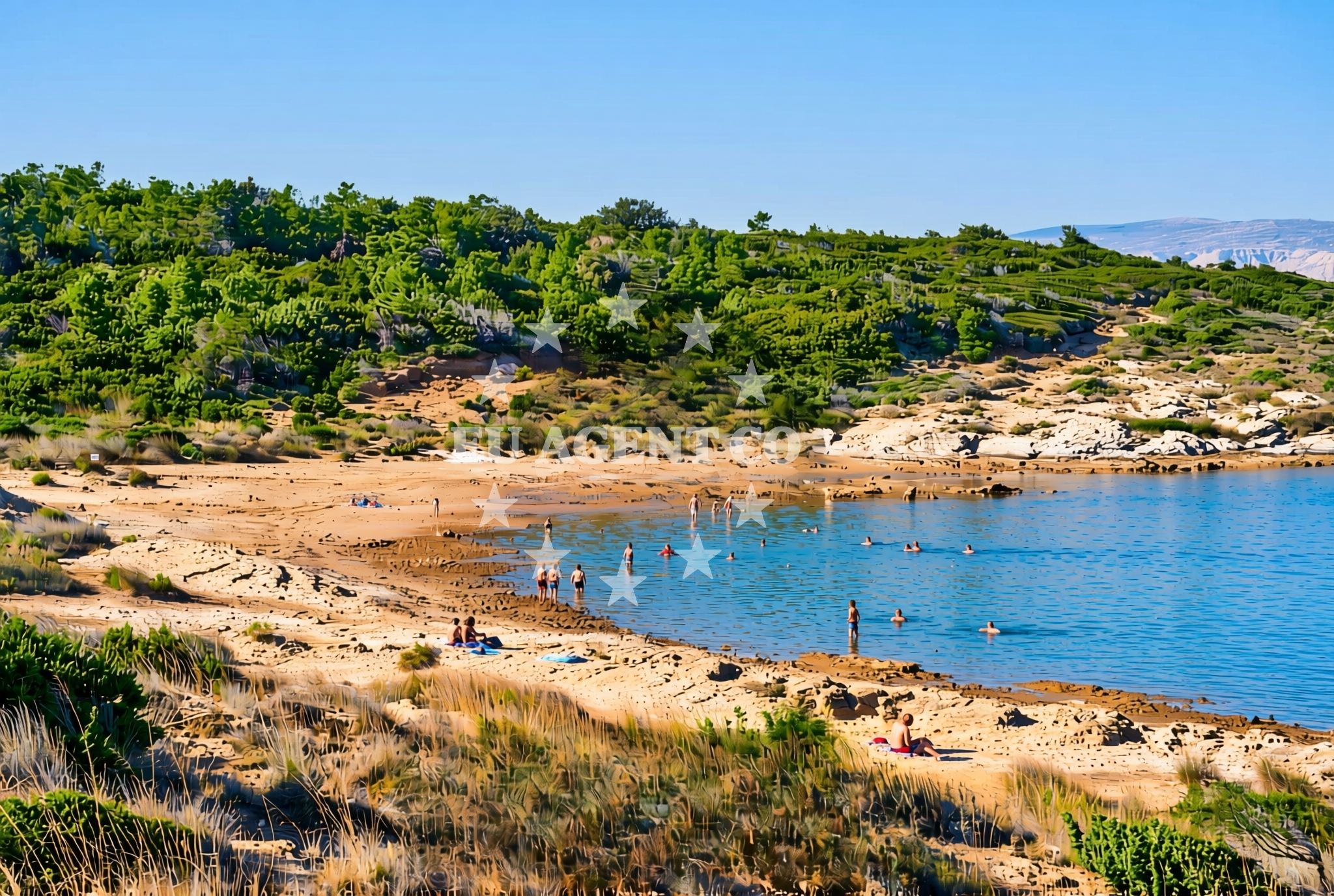 Overview of Lopar (Rab): beaches and coves (48) in Lopar (Rab)