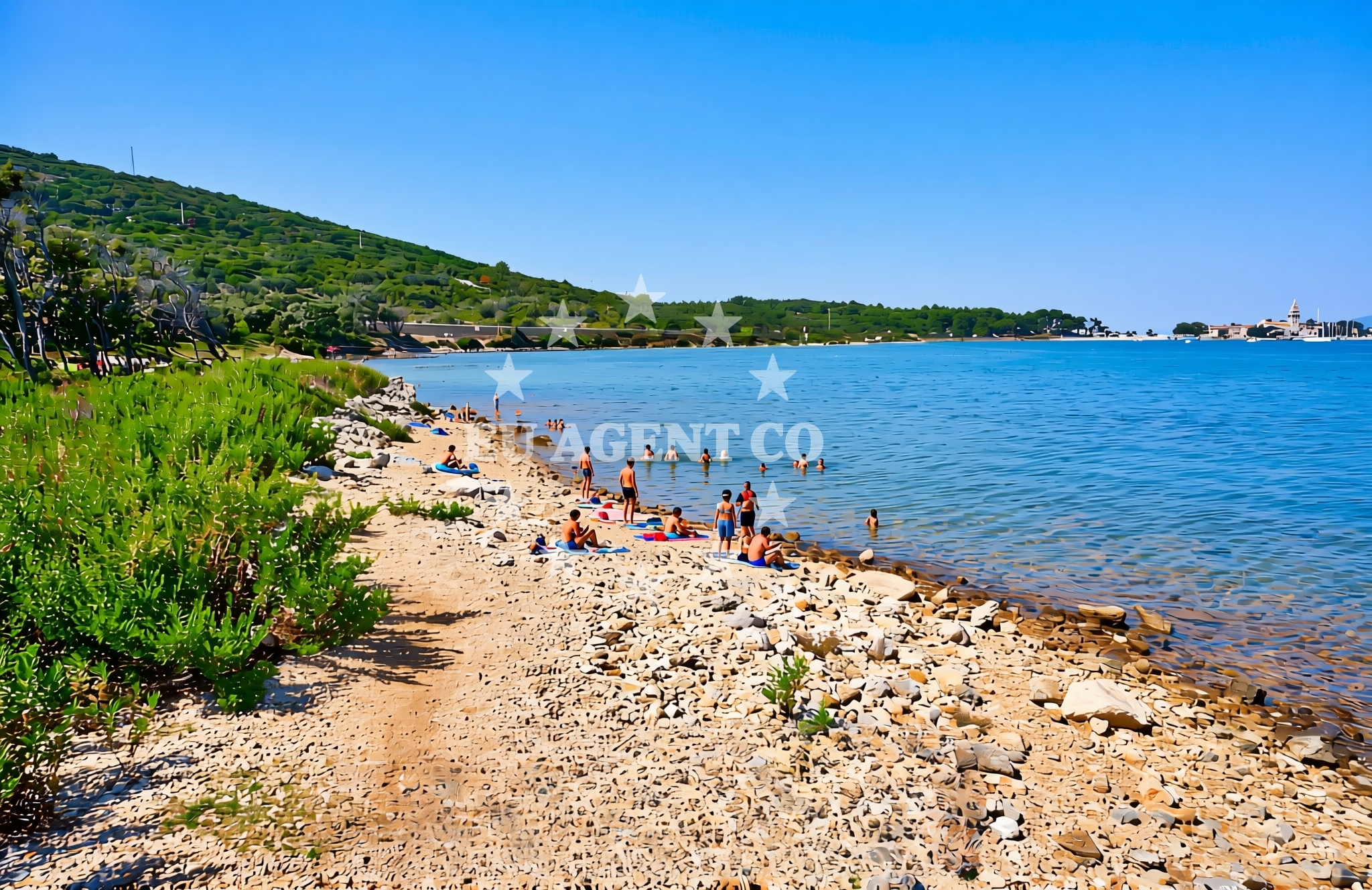 Additional view of Lopari beach II in Kamping Lopari, Nerezine