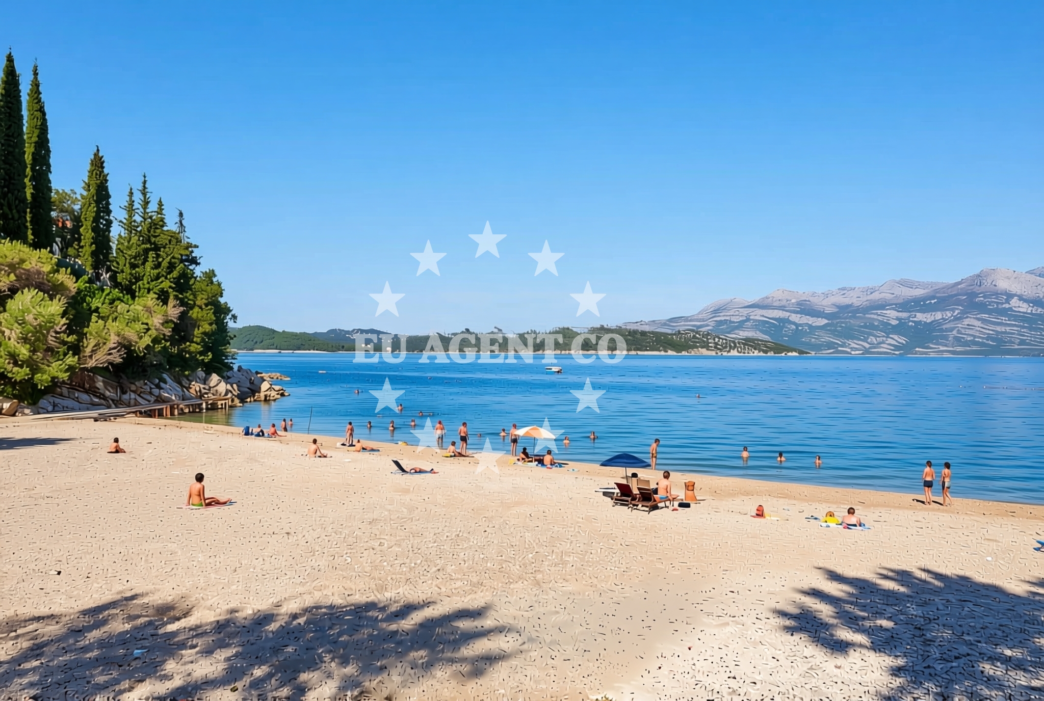 Shoreline and swimming area at Lopud (Lopud): beaches and coves (6) in Lopud (Lopud)