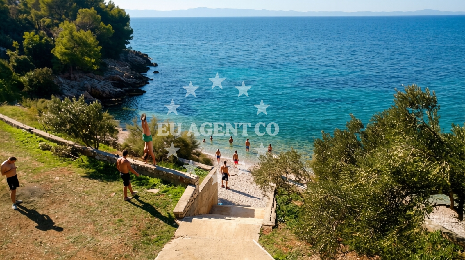Sea and coastal view of Lost beach
