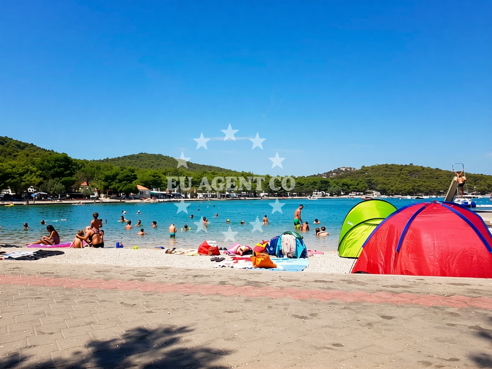 Additional view of Lovisca beach in Uvala Lovišća 1B, Jezera