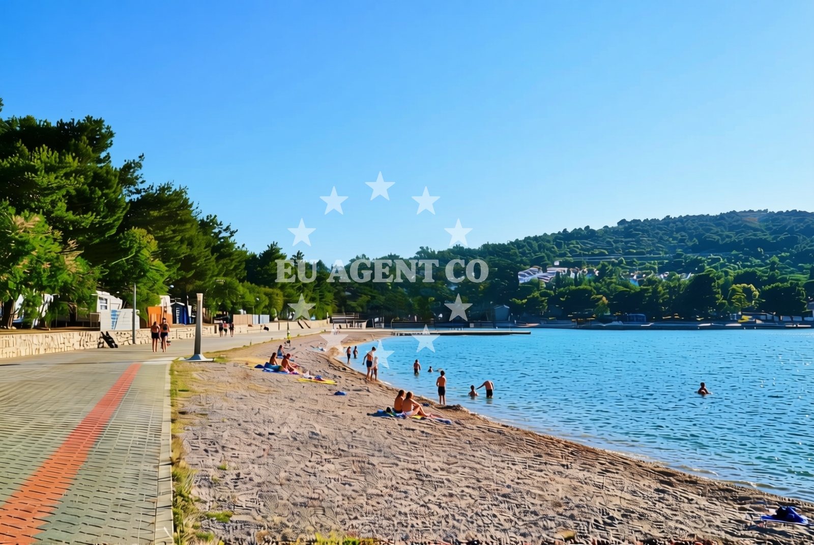 Additional view of Lovisca beach in Uvala Lovišća 1B, Jezera