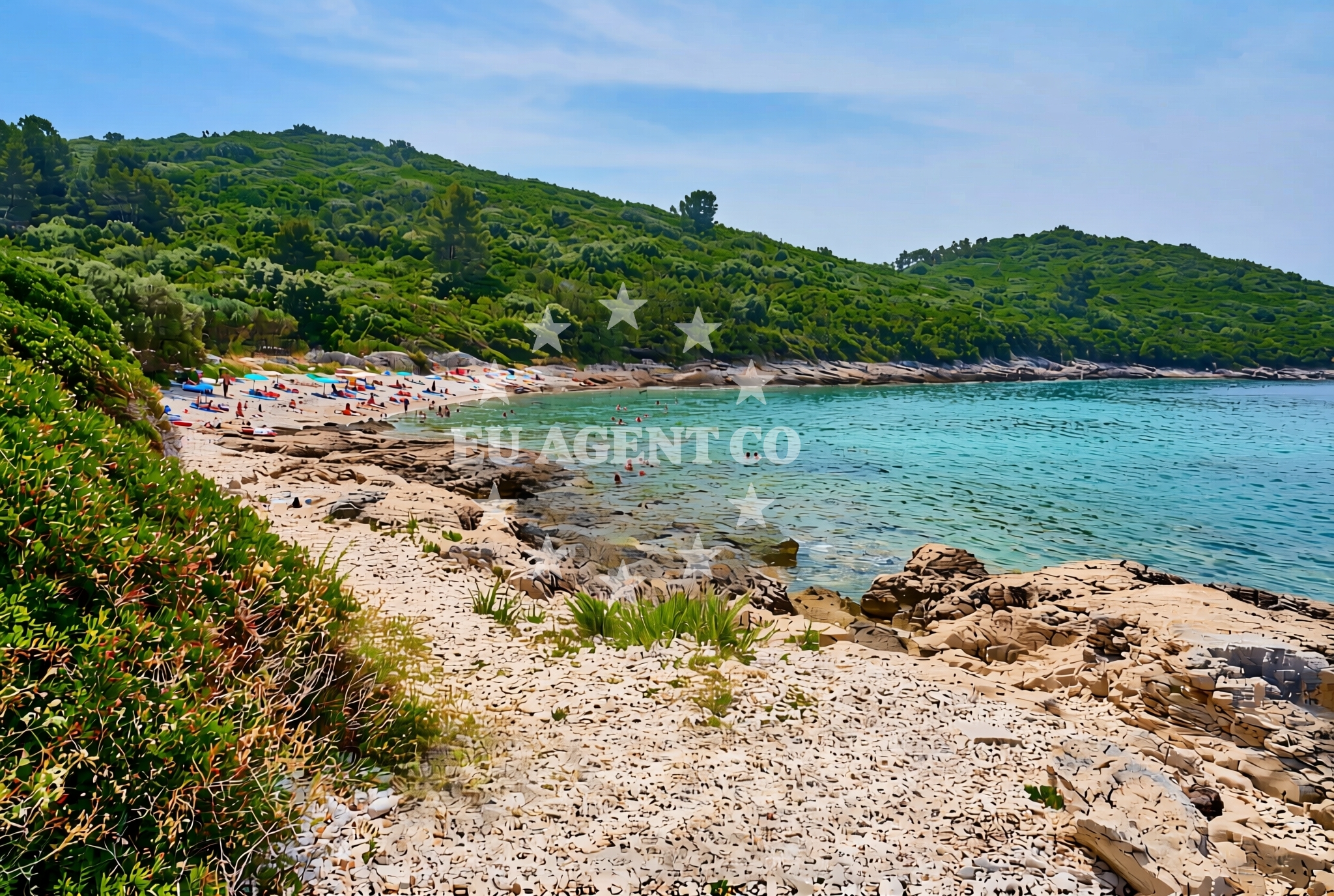 Shoreline and swimming area at Lovište: beaches and coves (7) in Lovište
