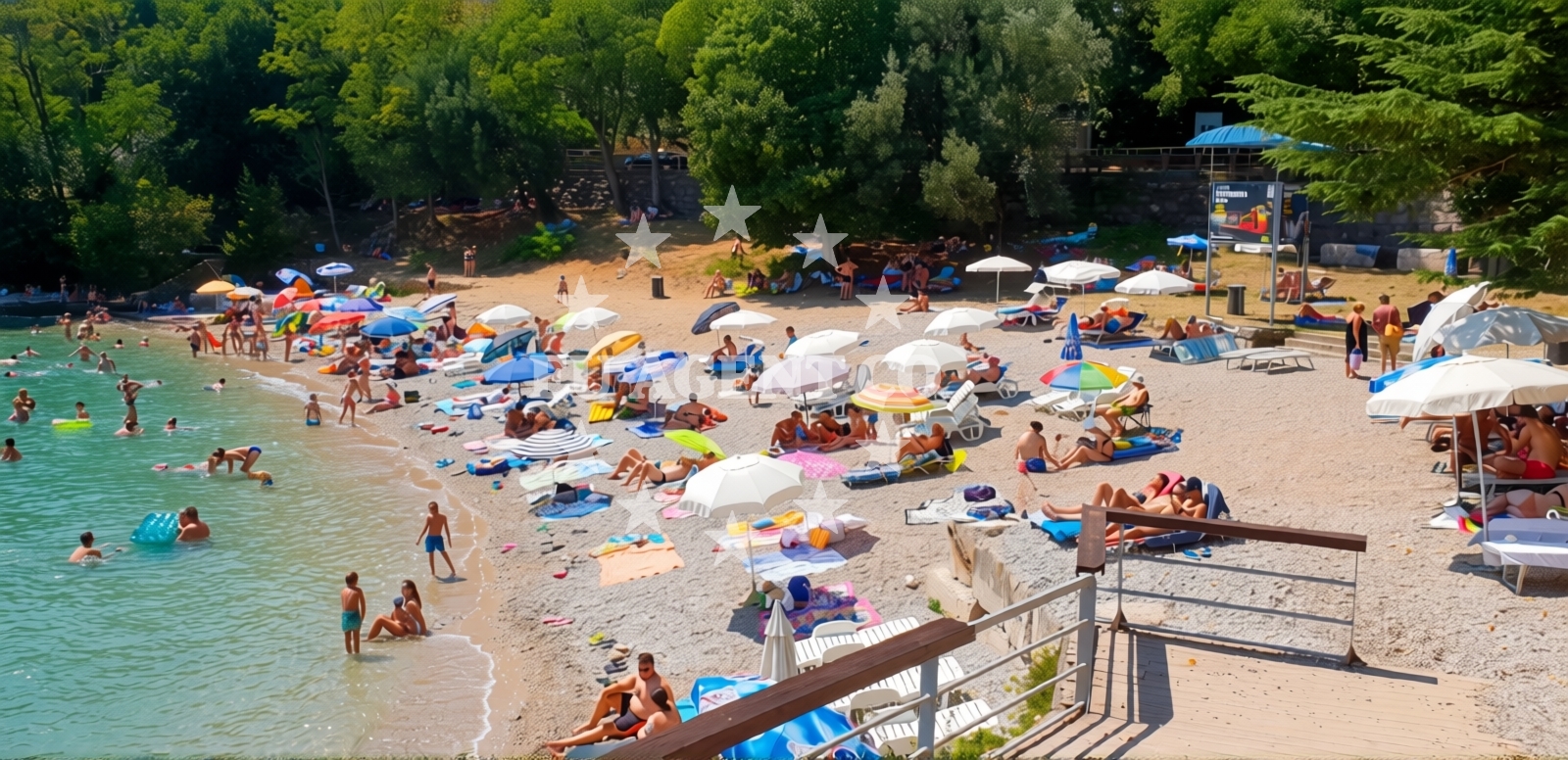 Additional view of Lovran beach in 9a Rezine Kat 1, stan 3, Lovran
