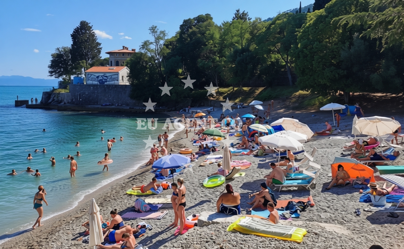 Additional view of Lovran beach in 9a Rezine Kat 1, stan 3, Lovran