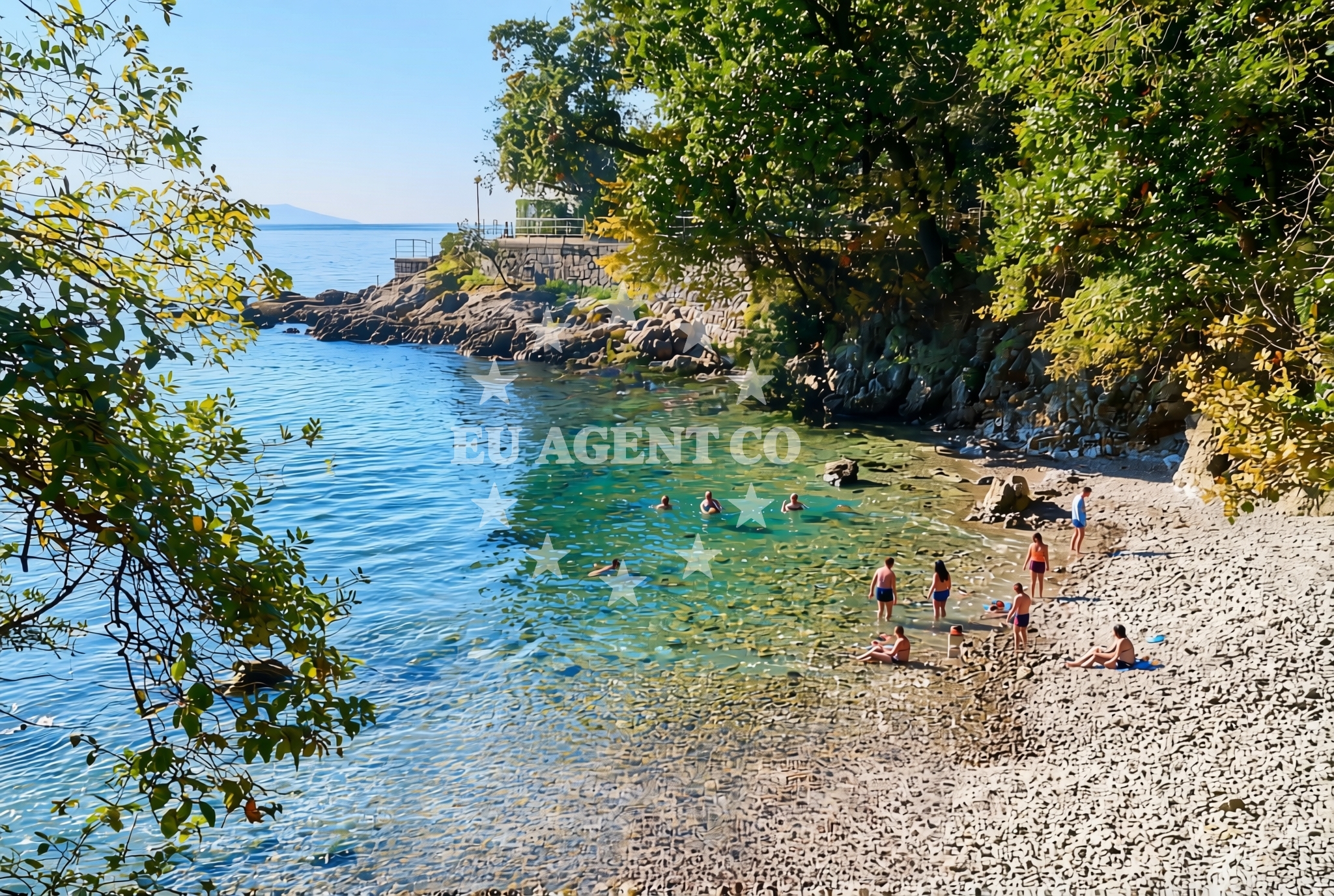 Additional view of Lovran Dog Beach in Antona Brubnjaka 4, Ika, Ičići