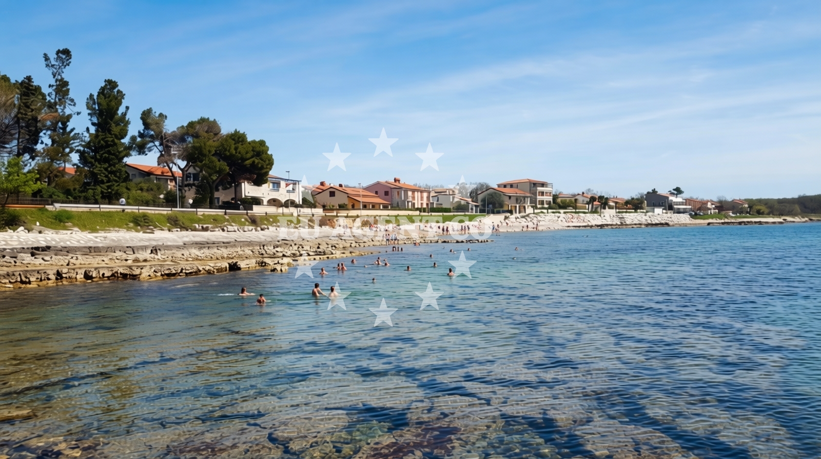 Shoreline and swimming area at Lovrecica beach in Cvjetna ulica 8 Cvjetna ulica 8,, Lovrečica