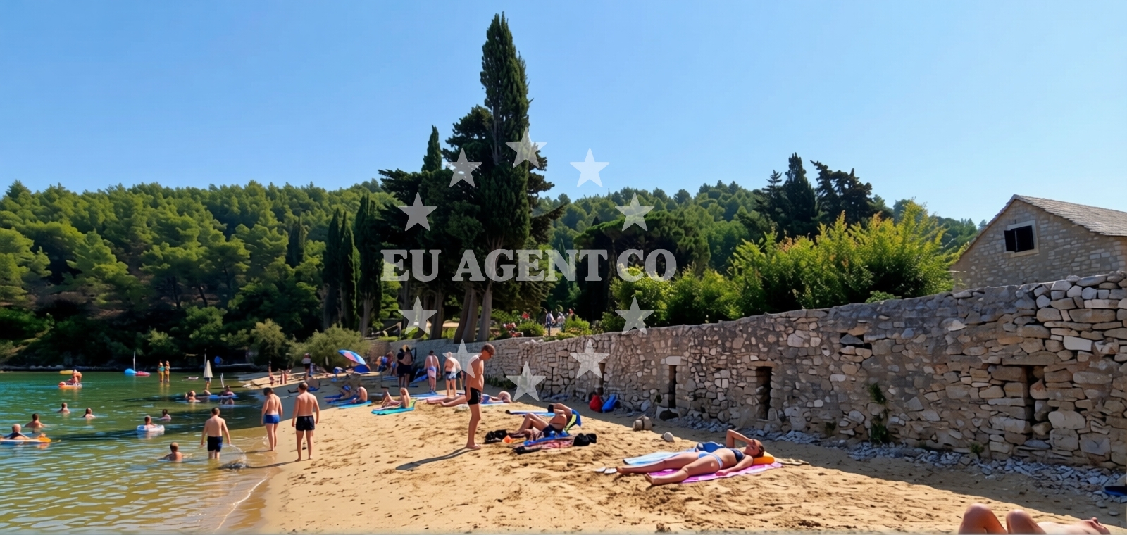 Additional view of Lovrecina beach in LOVREČINA, Postira