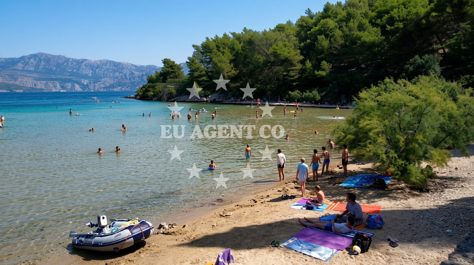 Additional view of Lovrecina beach in LOVREČINA, Postira