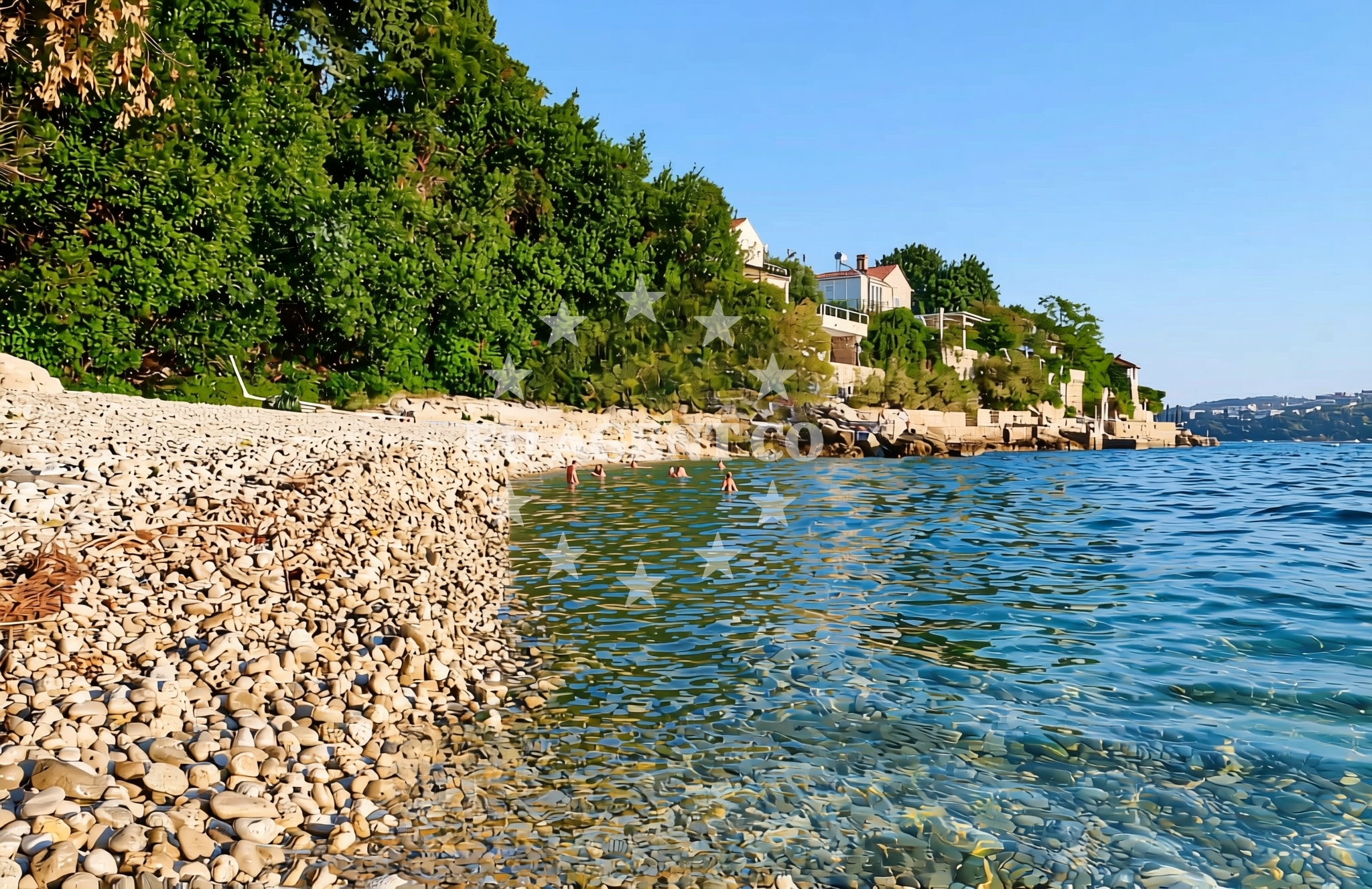 Beach facilities and surroundings at Lozica beach in 110 Lozica, Dubrovnik