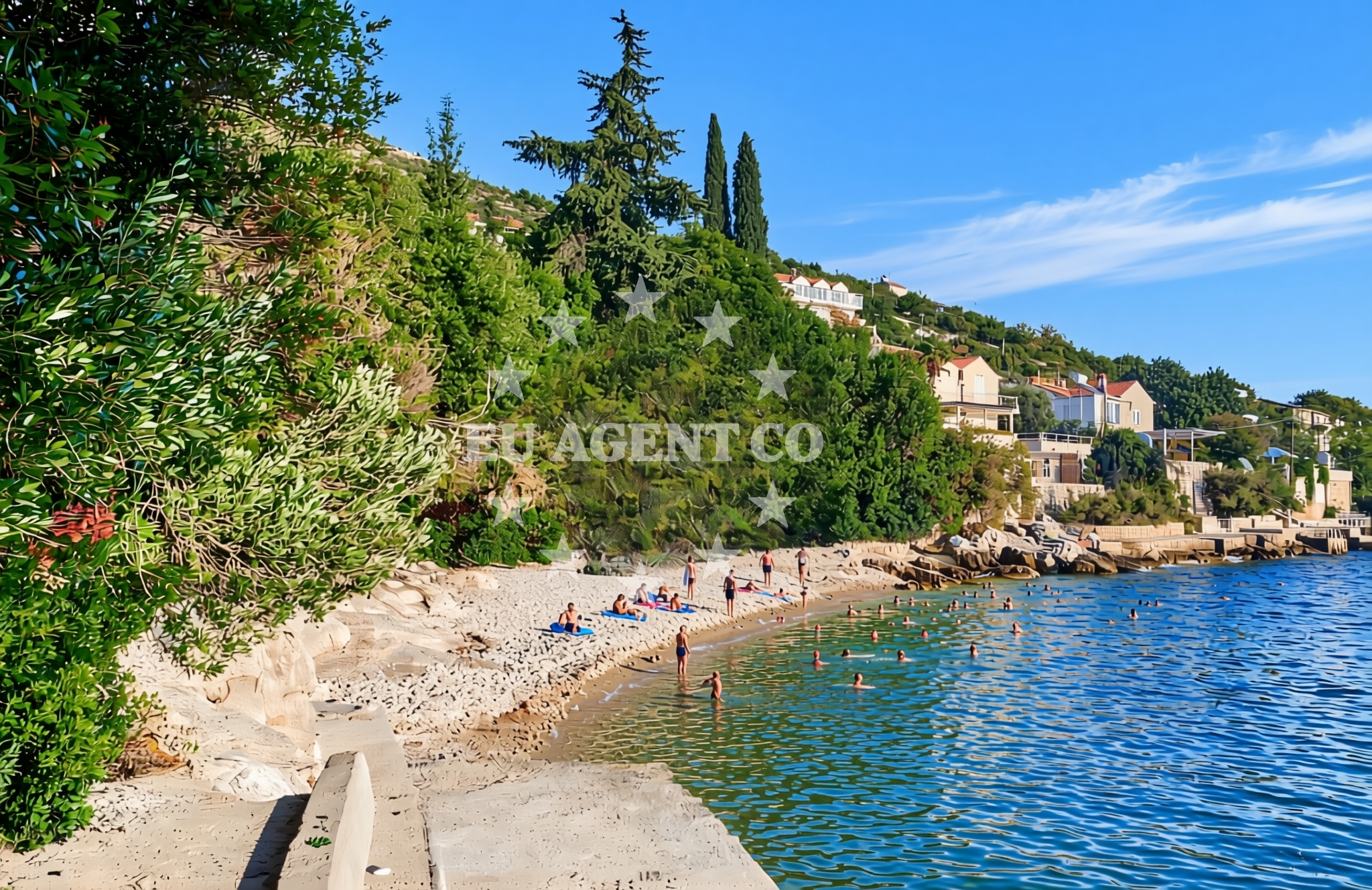 Shoreline and swimming area at Lozica: beaches and coves (1) in Lozica