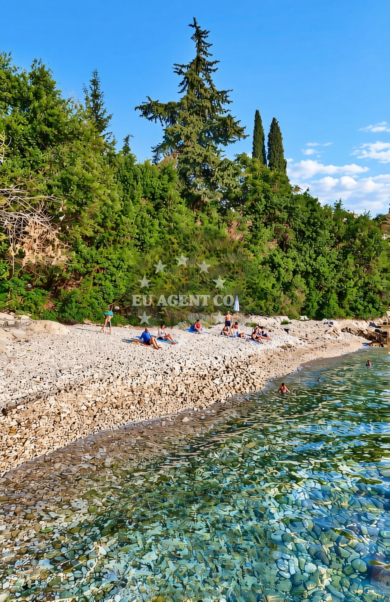 Sea and coastal view of Lozica: beaches and coves (1) in Lozica