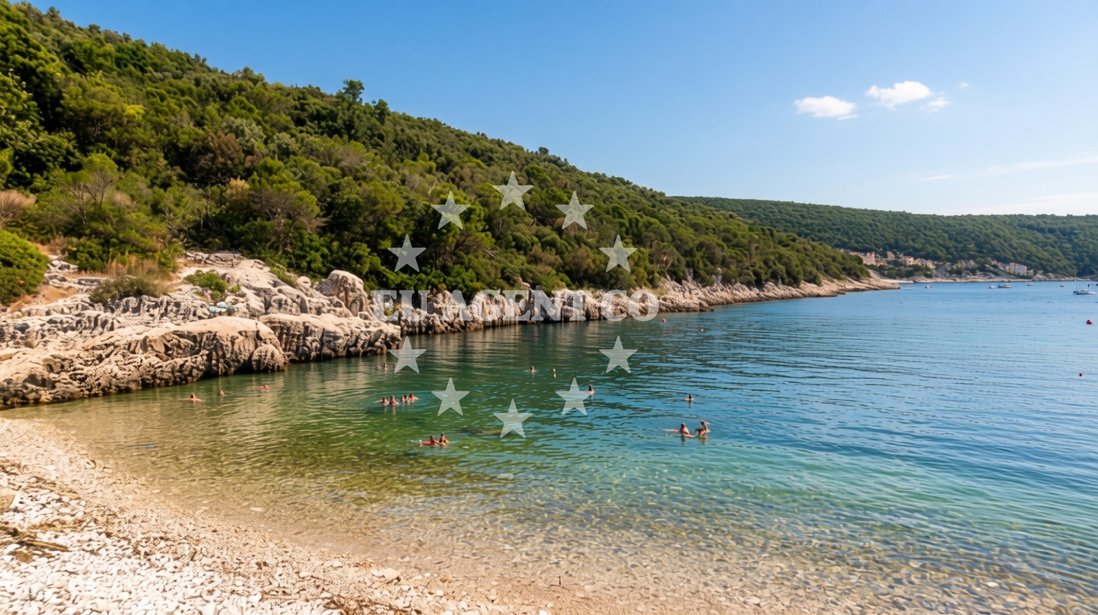 Overview of Lozina beach in Luka Krnica b.b., Krnica