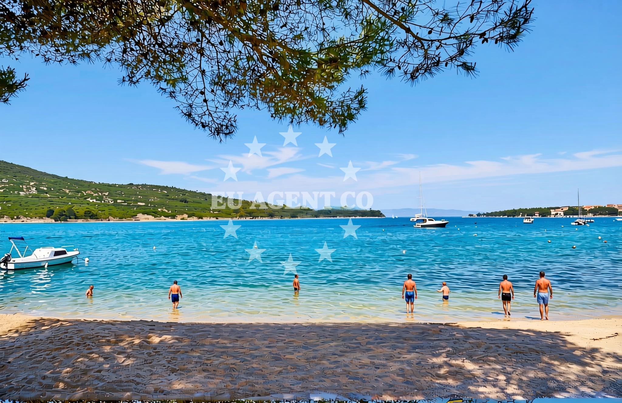 Sea and coastal view of Loznati (Cres): beaches and coves in Loznati (Cres)