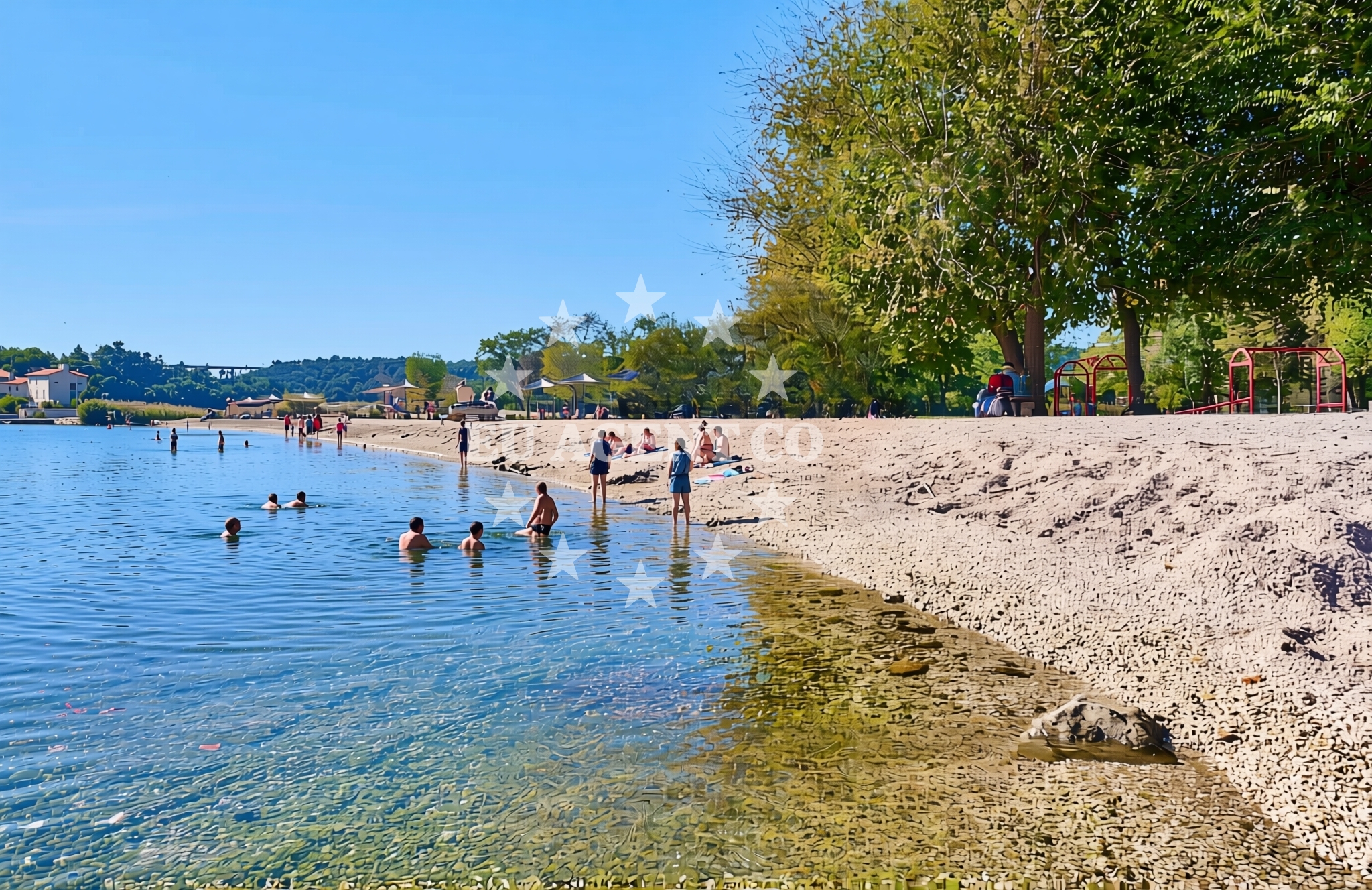 Additional view of Lozovac: beaches and coves in Lozovac